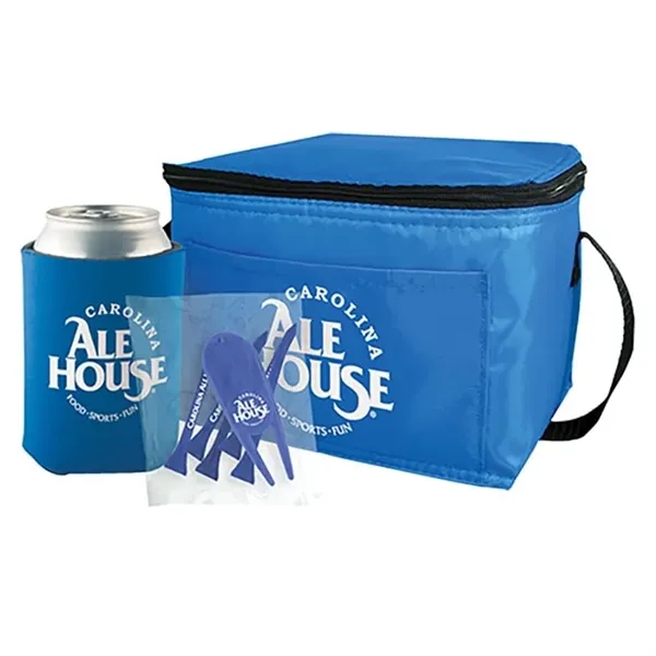 Six Pack Cooler Golf Kit Polypropylene for bulk branded distribution