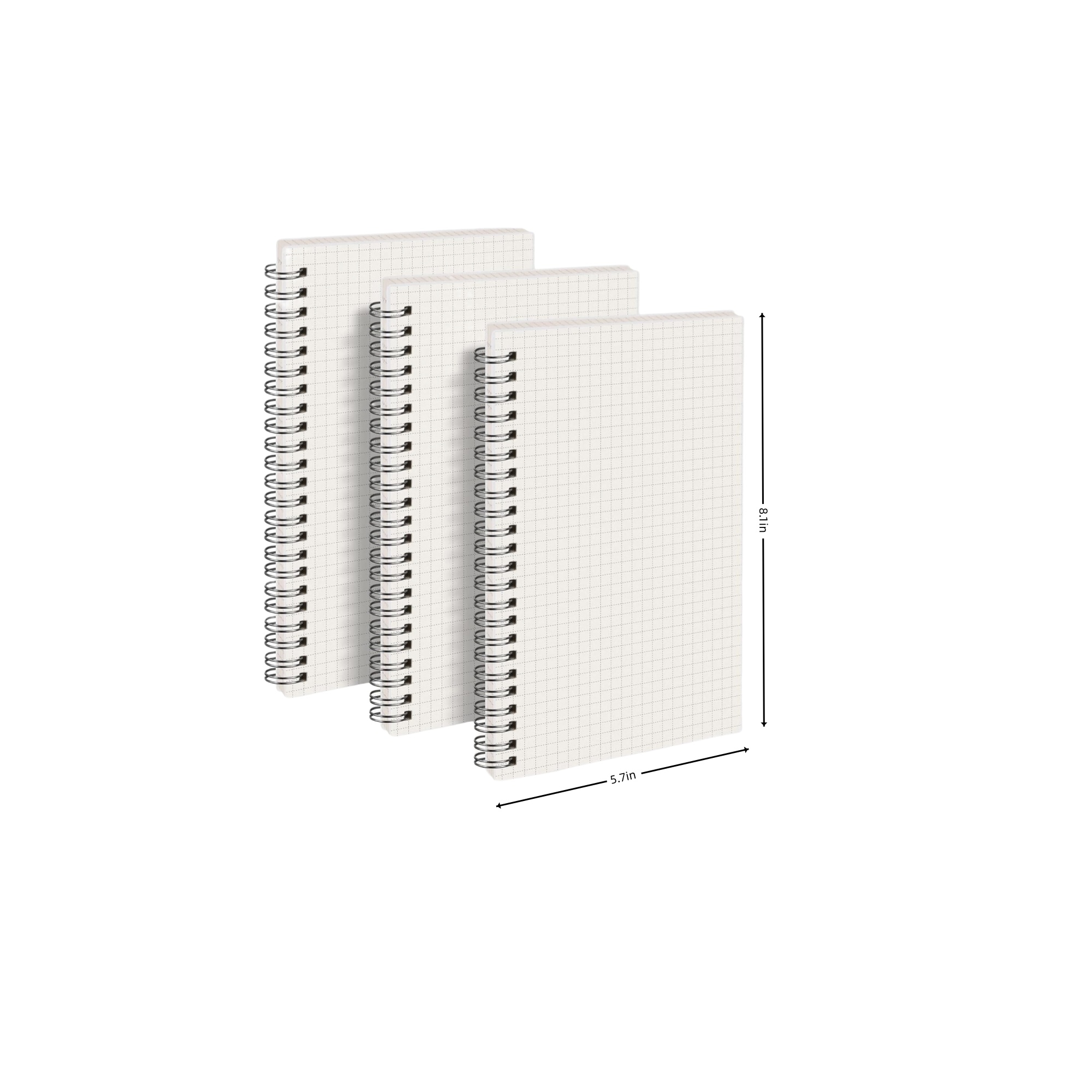 A5 PP Coil Grid Notebook 7