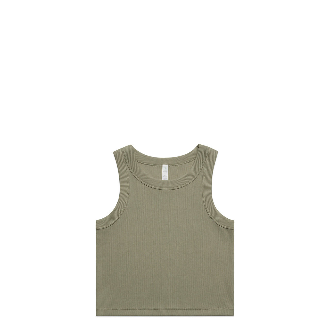 Wo's Organic Rib Crop Tank | 4064G 68