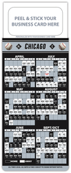 Baseball Schedule Magnet - Peel and Stick Business Card (3.5x9)