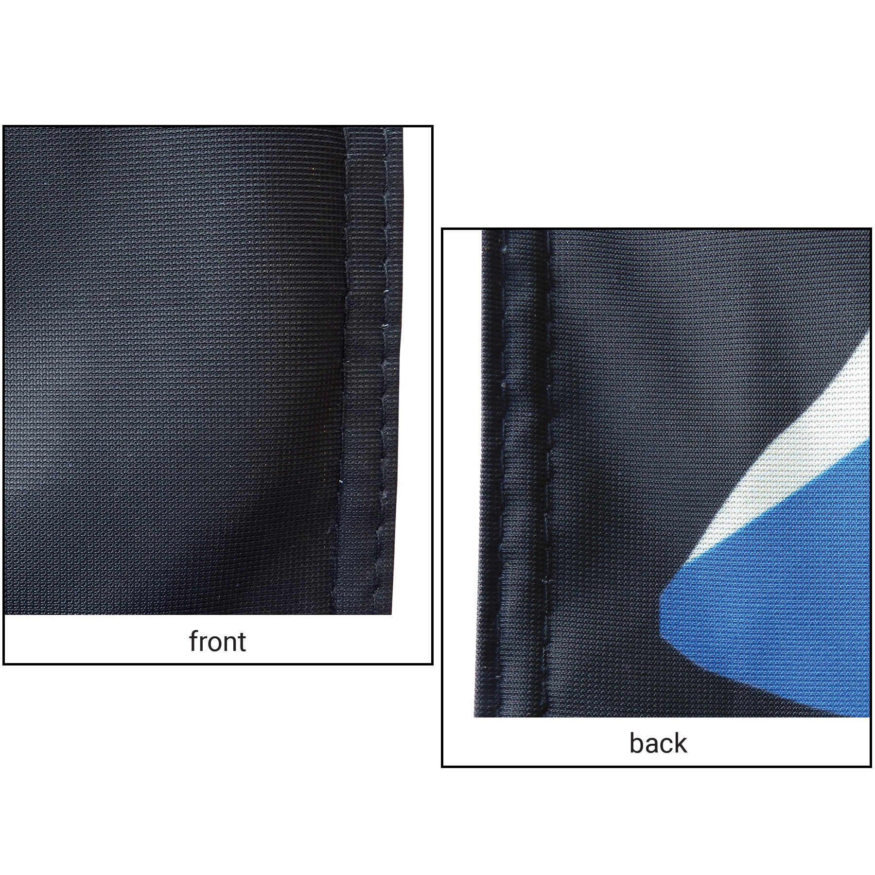 3' x 8' Custom Double Sided Half Drop Flag 23