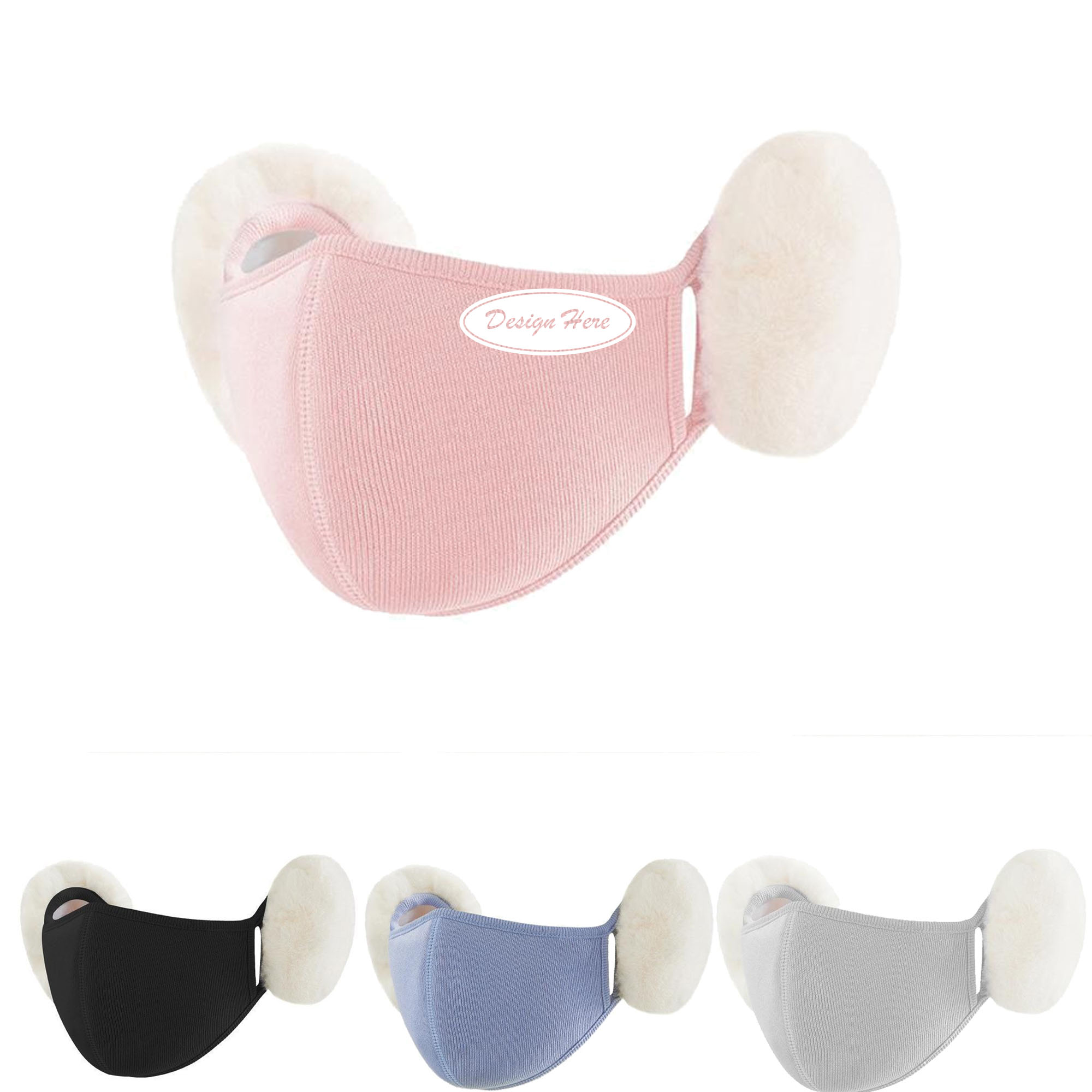 Cold-Resistant Fleece Face Mask with Integrated Ear Shields 7