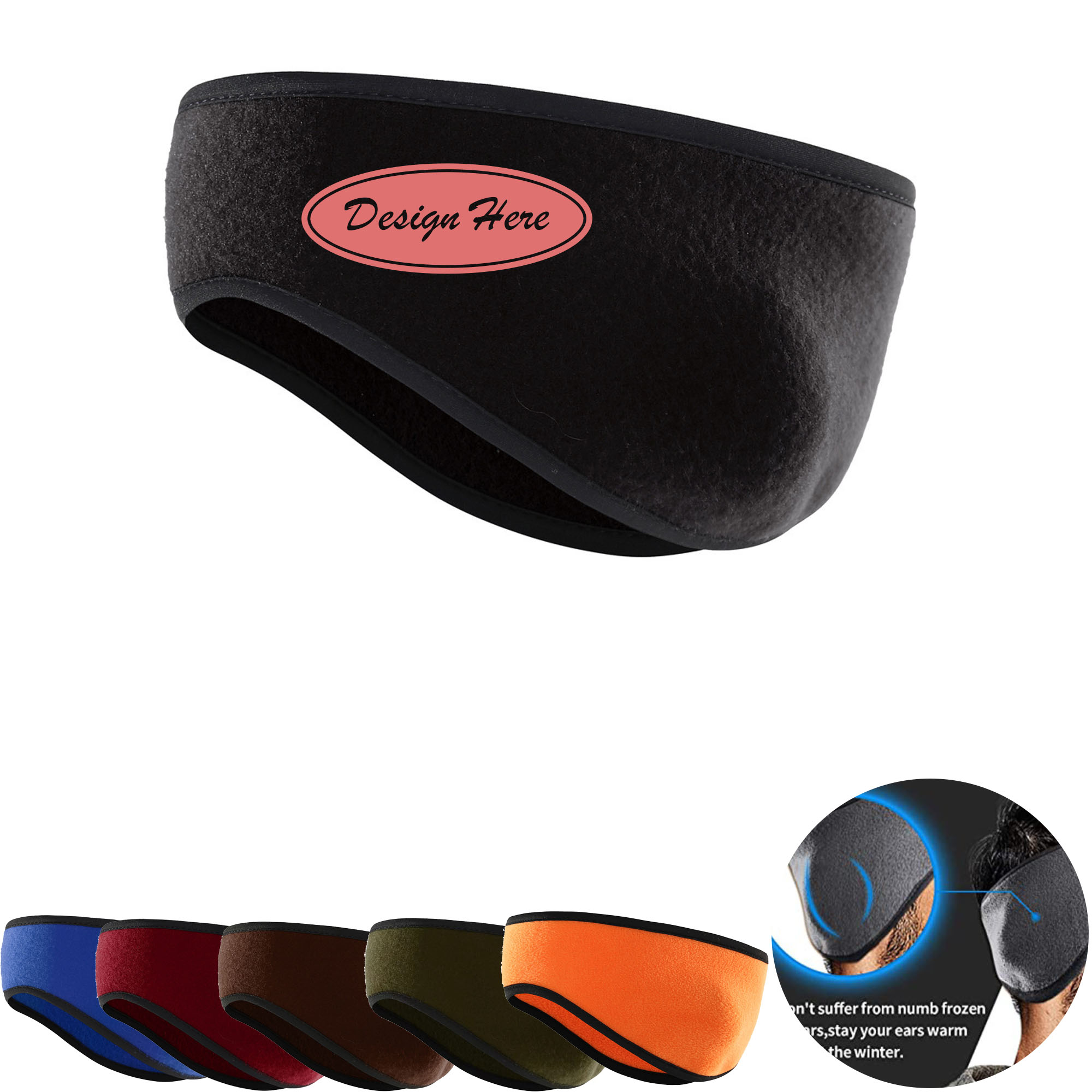 Insulated Fleece Ear Muffs ?C Comfortable Cold-Weather Headband 7