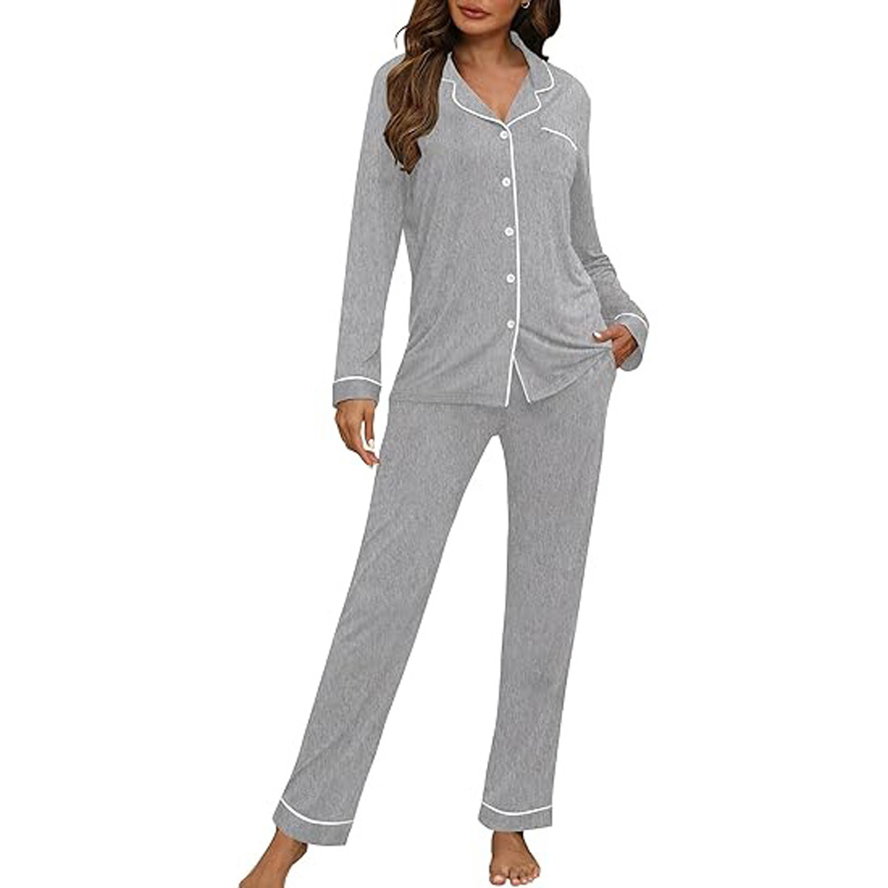 Women's Long Sleeve Pajama Set 9