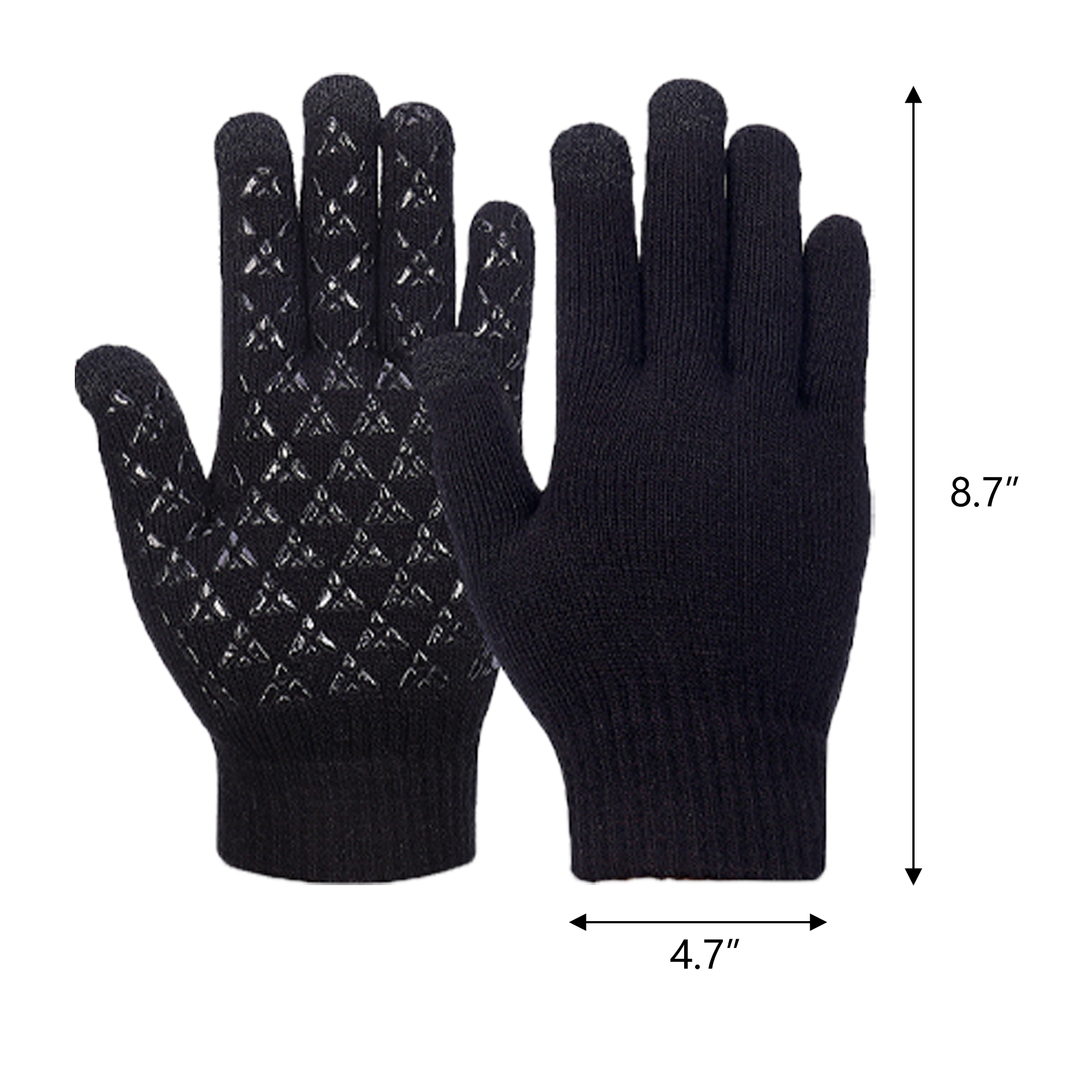 Winter Warm Knit Touchscreen Gloves 12
