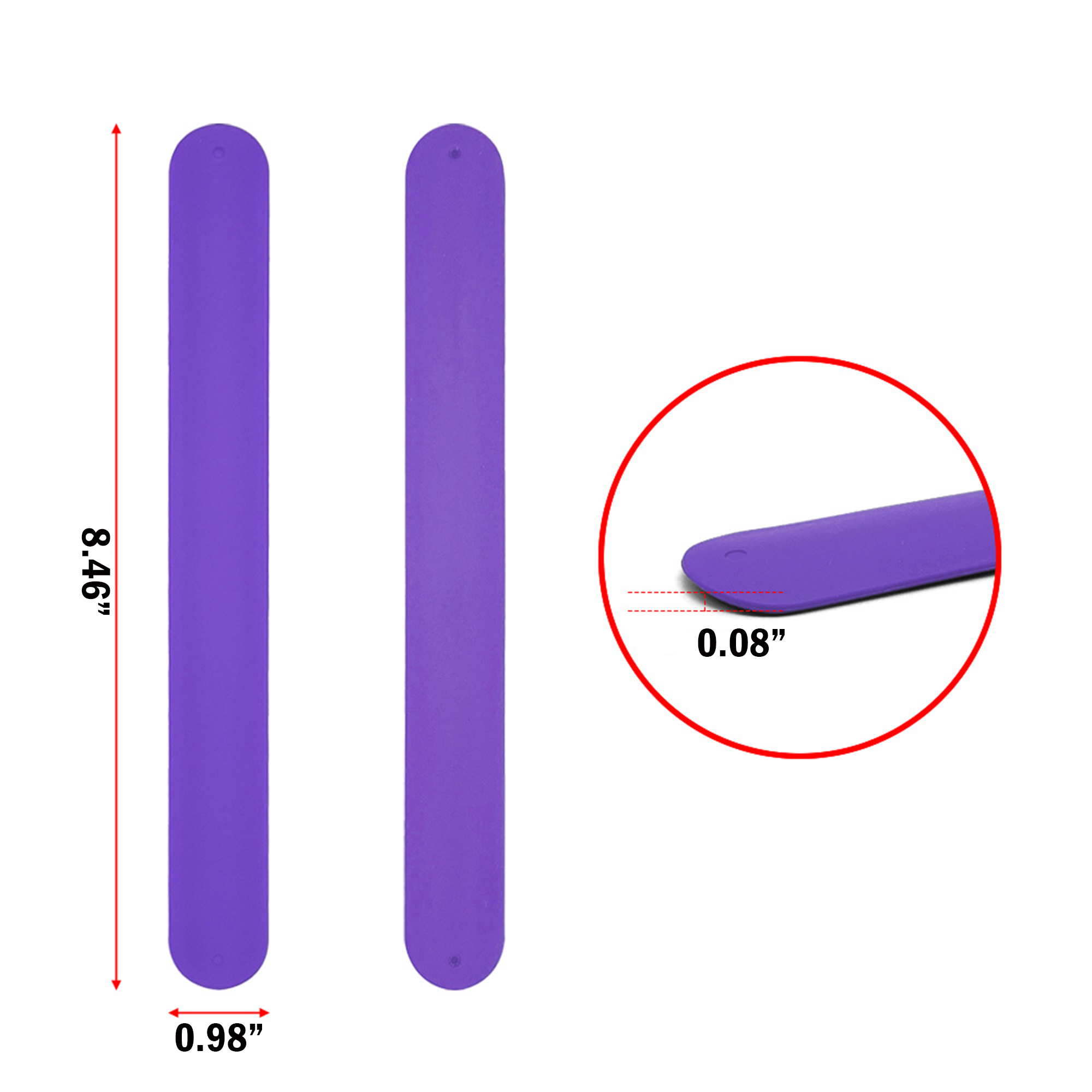 Silicone Slap Bracelet Wristbands Clap Ring 6