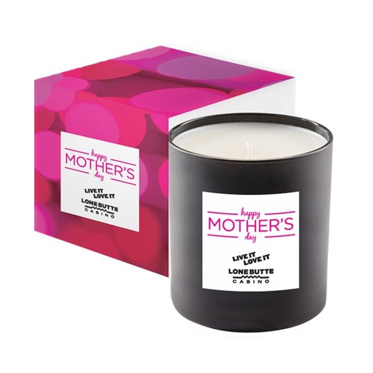 Black Glass 11 Oz Candle Premium Gift Box with Branded Wrap BLLA