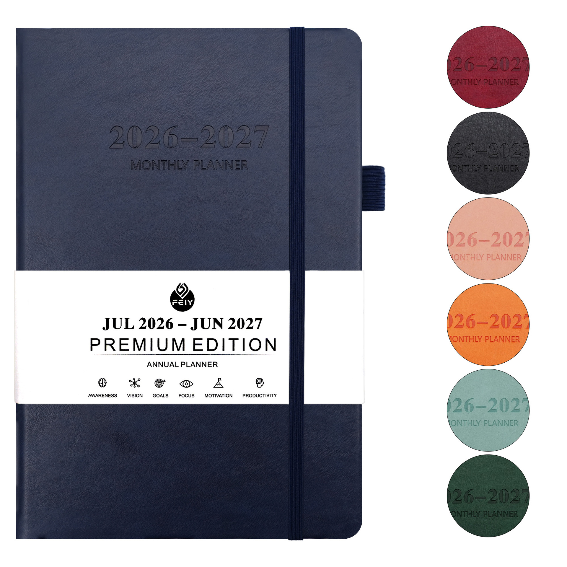 A5 Productivity Planner Notebook For July 2026 - June 2027 1