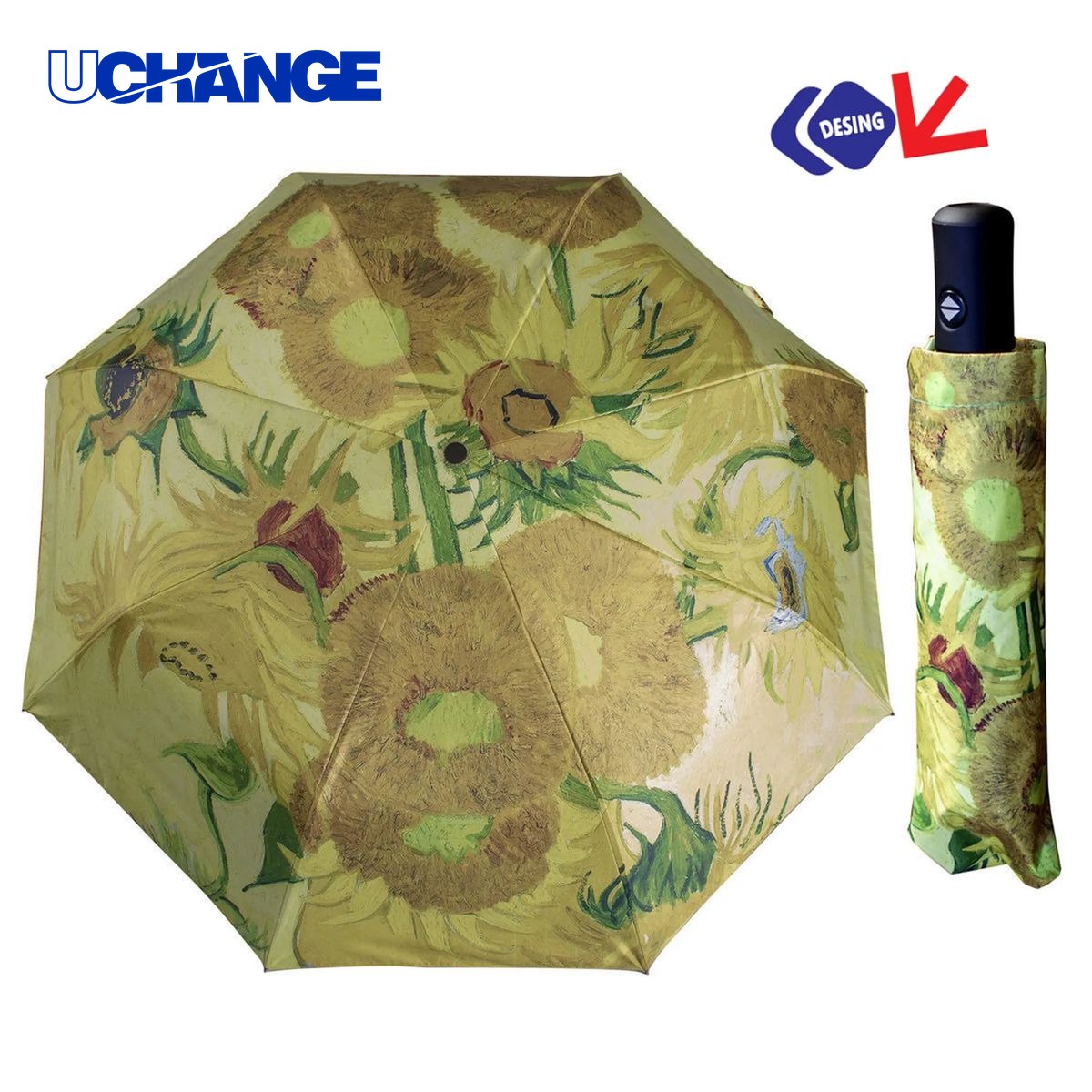 Sublimation Full Color Sunscreen Folding Umbrella