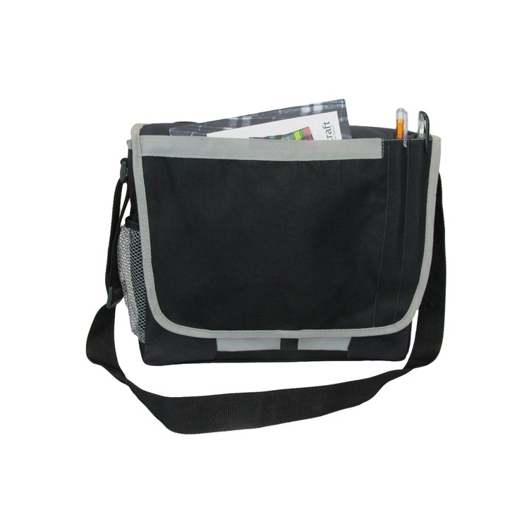 Messenger brief with side mesh pockets 19