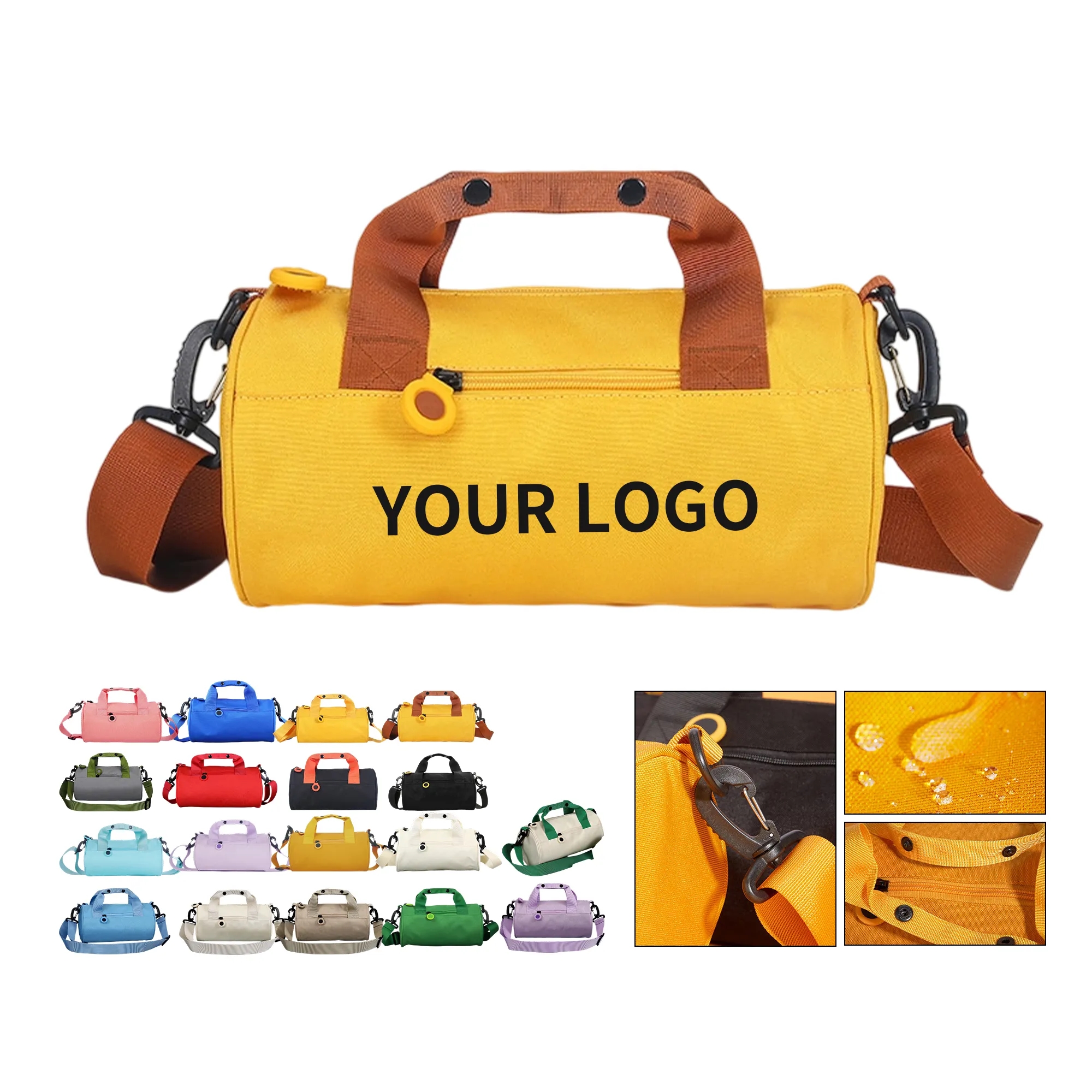 Large-Capacity Nylon Duffel Bag with Straps
