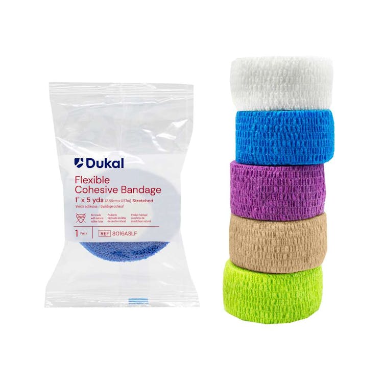 Non-Sterile Non-Latex Cohesive Bandages 1" x 5 yds