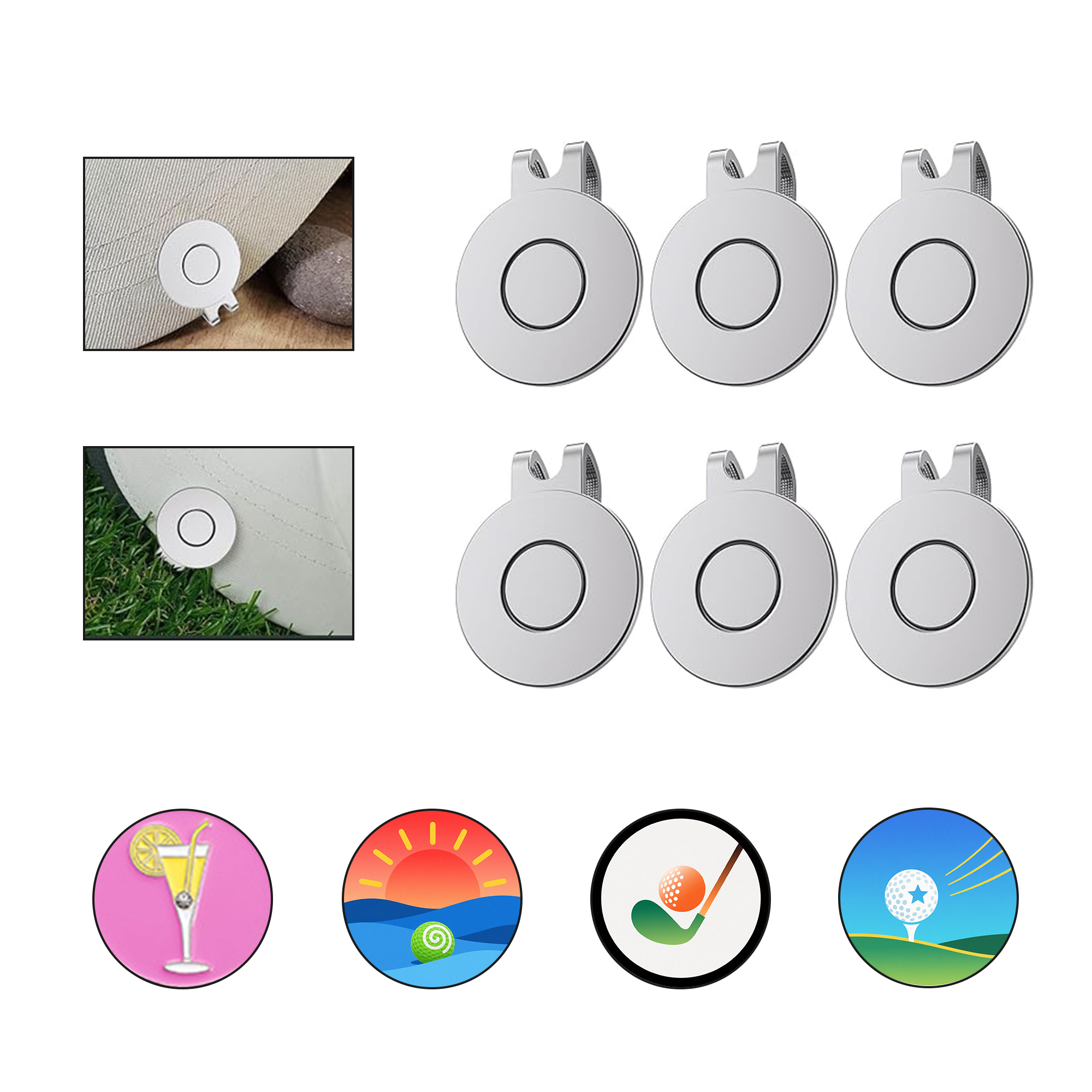 Magnetic Golf Hat Clip 3