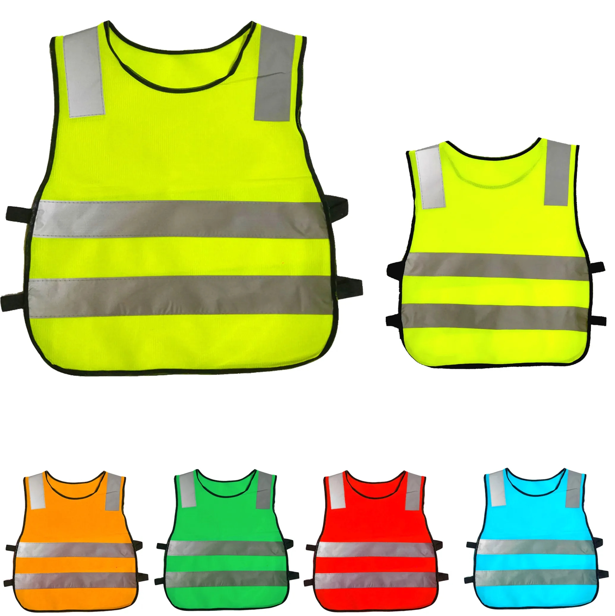 Kids Crossing Guard Kit Traffic Reflective Safety Vest 4