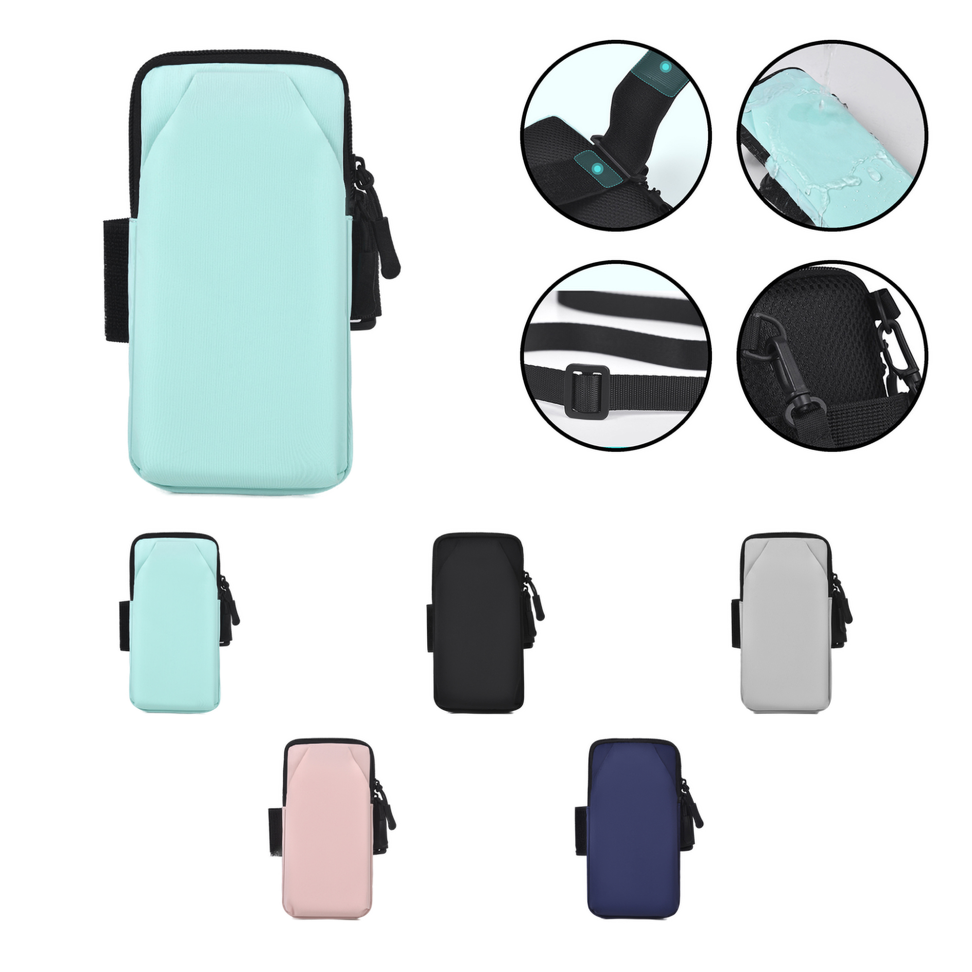 Nylon Sports Phone Armband Bag 2