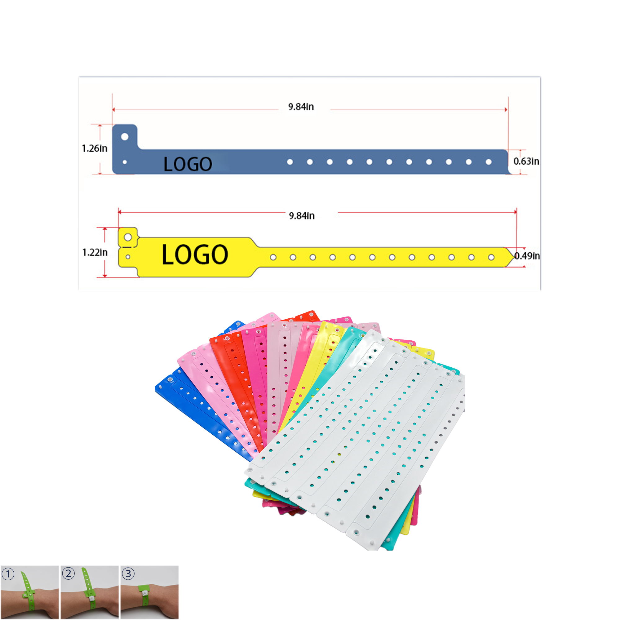 Disposable Waterproof PVC Event Wristband 2