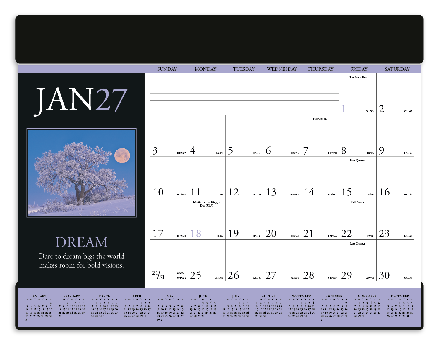 Triumph Calendars Motivations Desk Pad