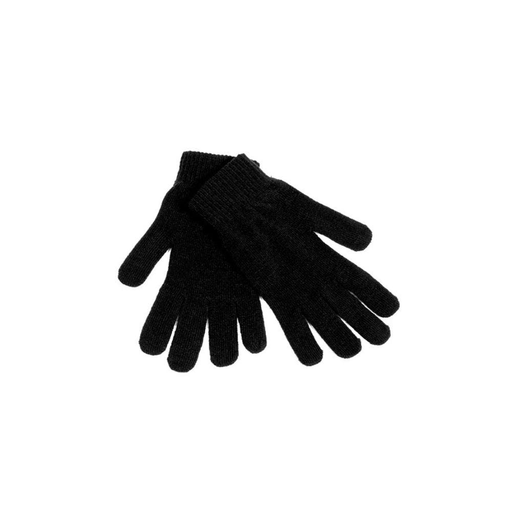 Women's Chenille Gloves Black 3