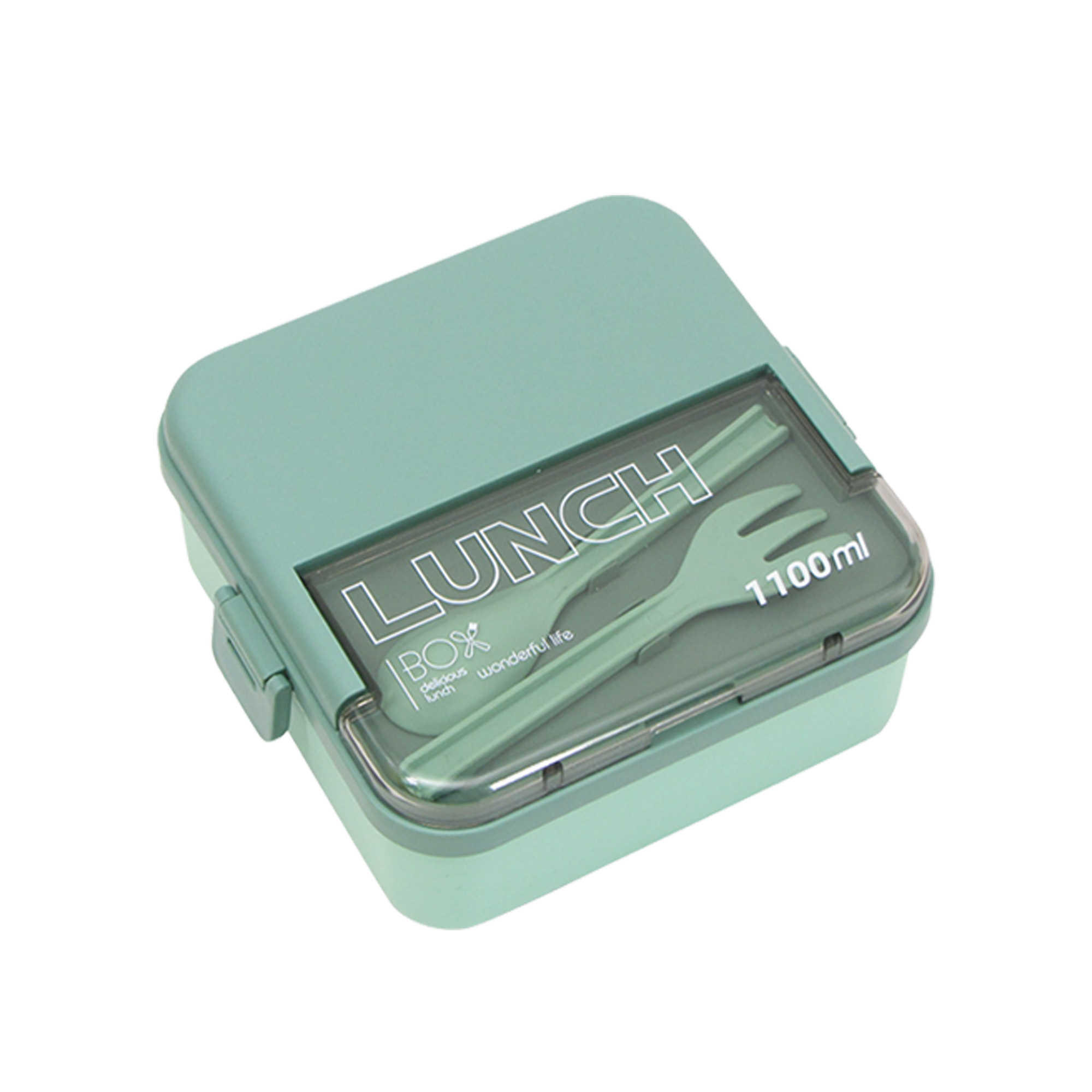 Plastic Lunch Box With Utensils 11
