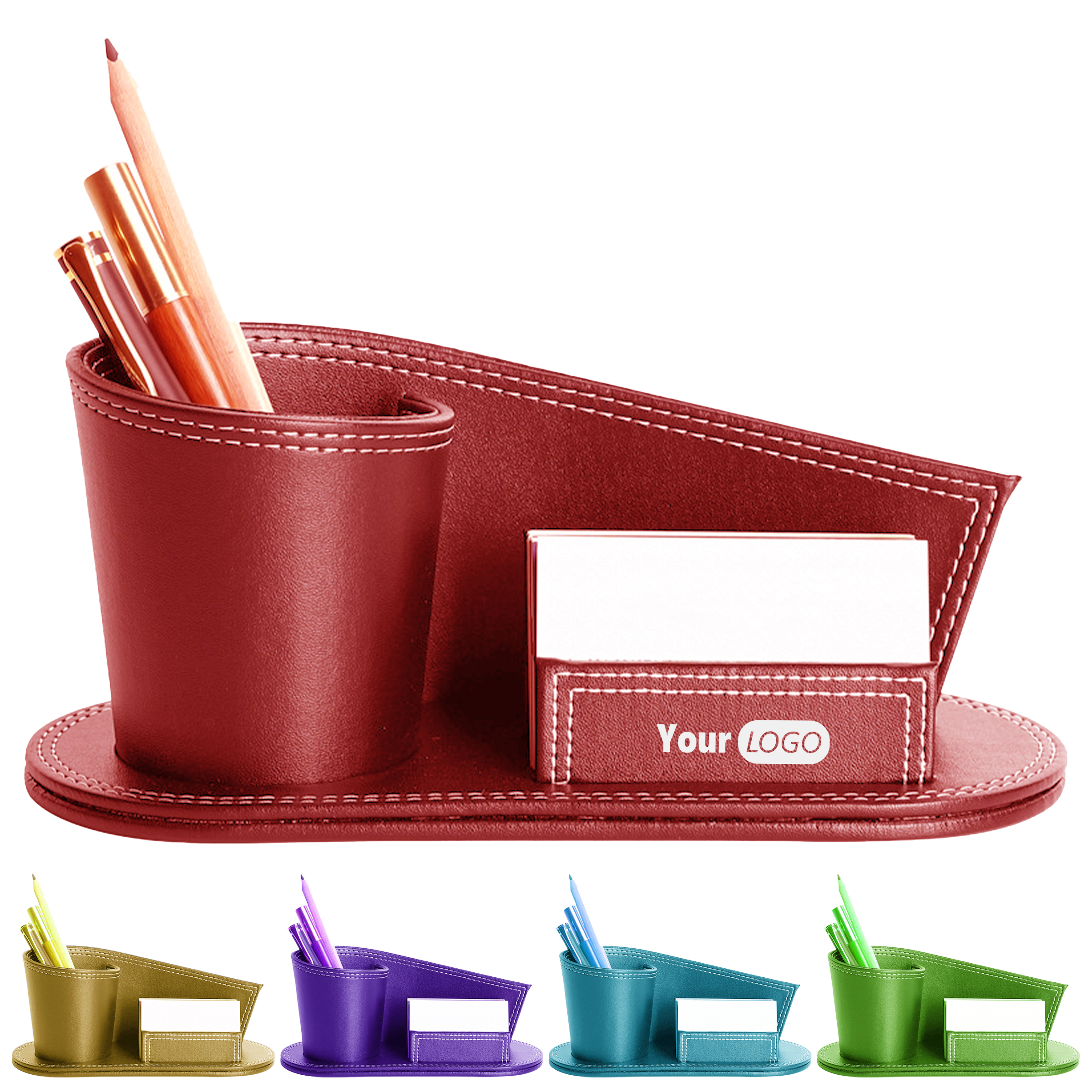 Pu Leather Stylish Desk Organizer 4