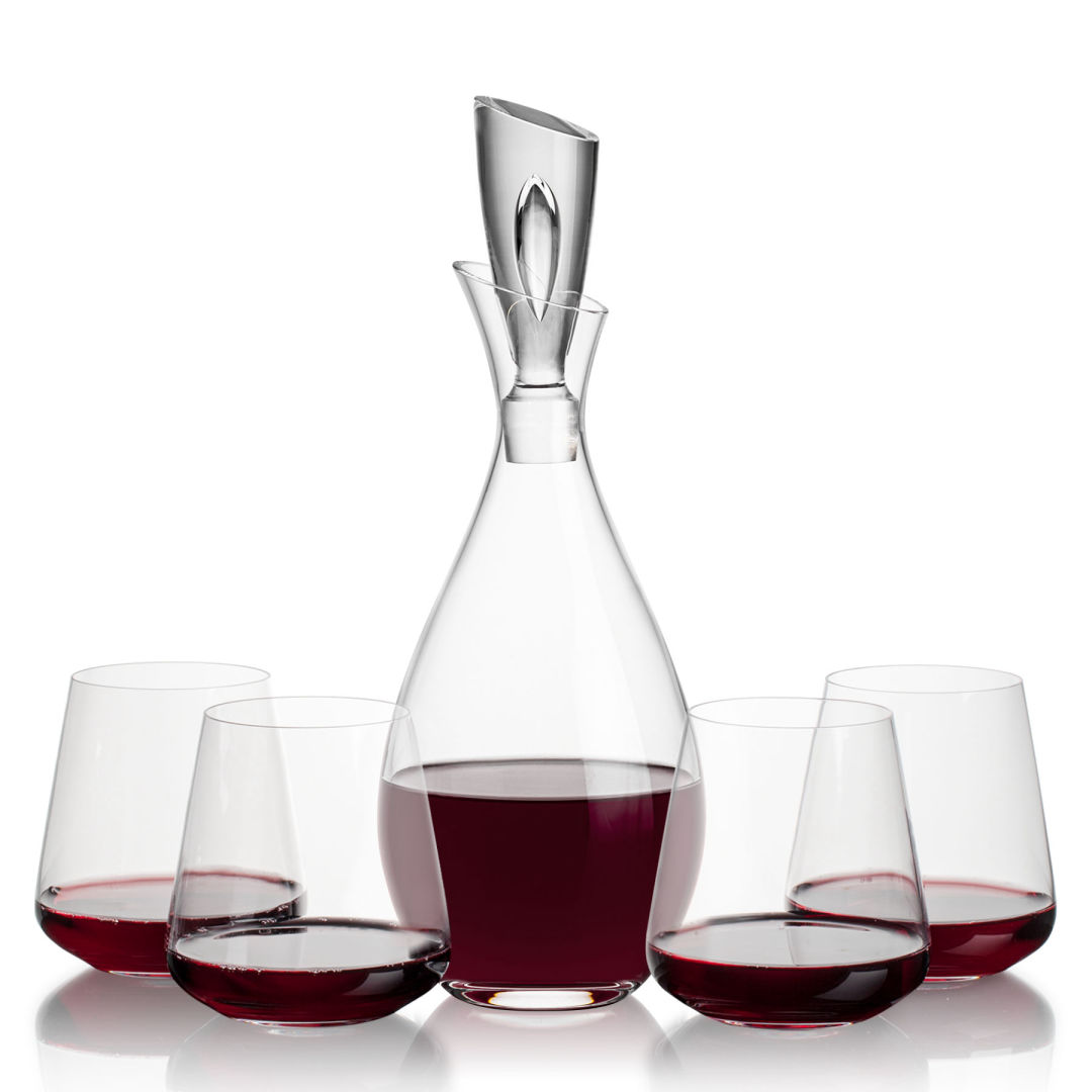 Juliette Decanter & Breckland Stemless Wine Glass Set - Thumbnail 2