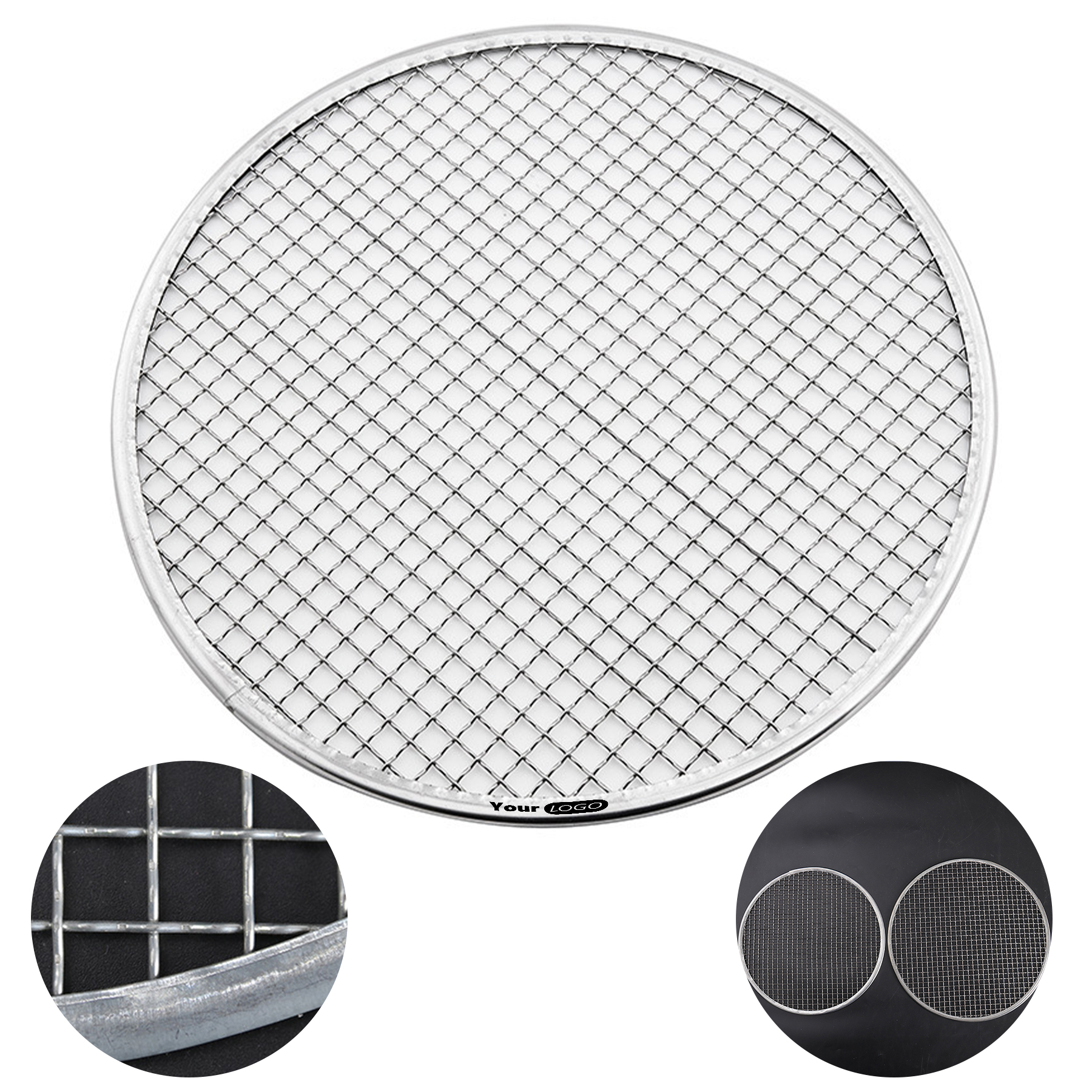 Stainless Steel Circular Outdoor Camping Grill Net 3