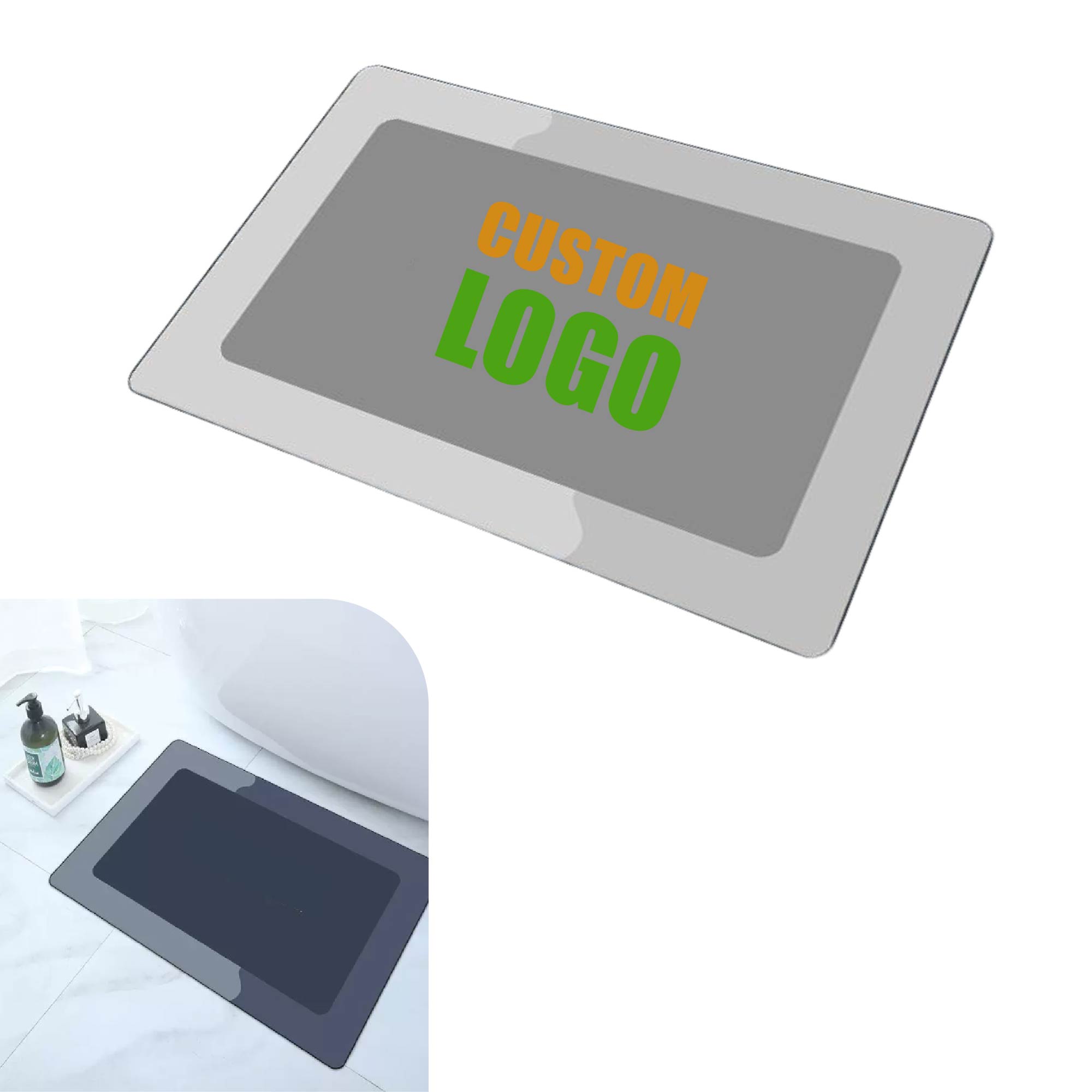 MOQ 10 pcs Non-Slip Bathroom Carpet 2