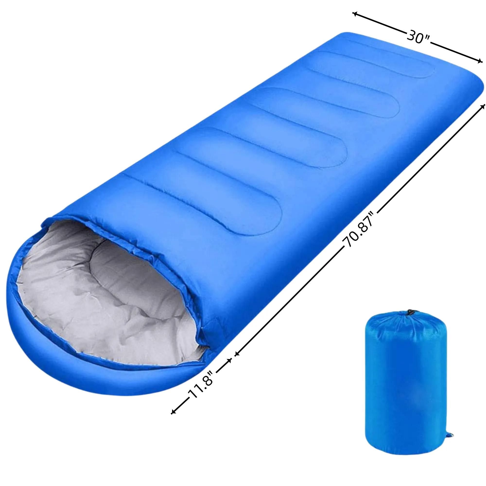 Envelope Hooded Sleeping Bag 6