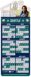 Magna-Card House Shape Magnet - Baseball Schedules (3.5 x 9)