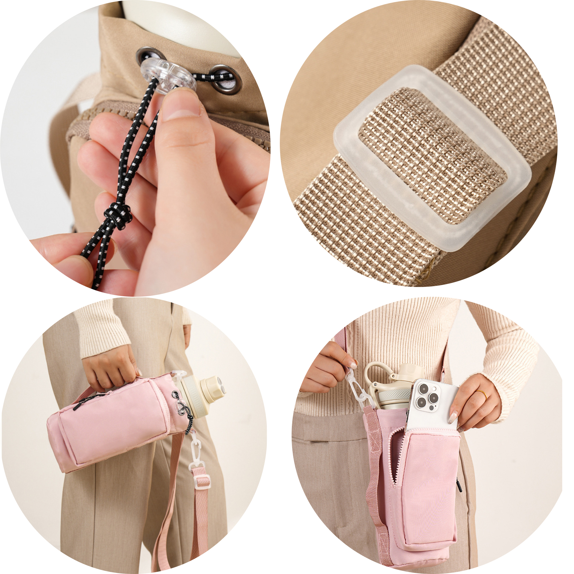 Cup Sleeve With Cord Strap 6