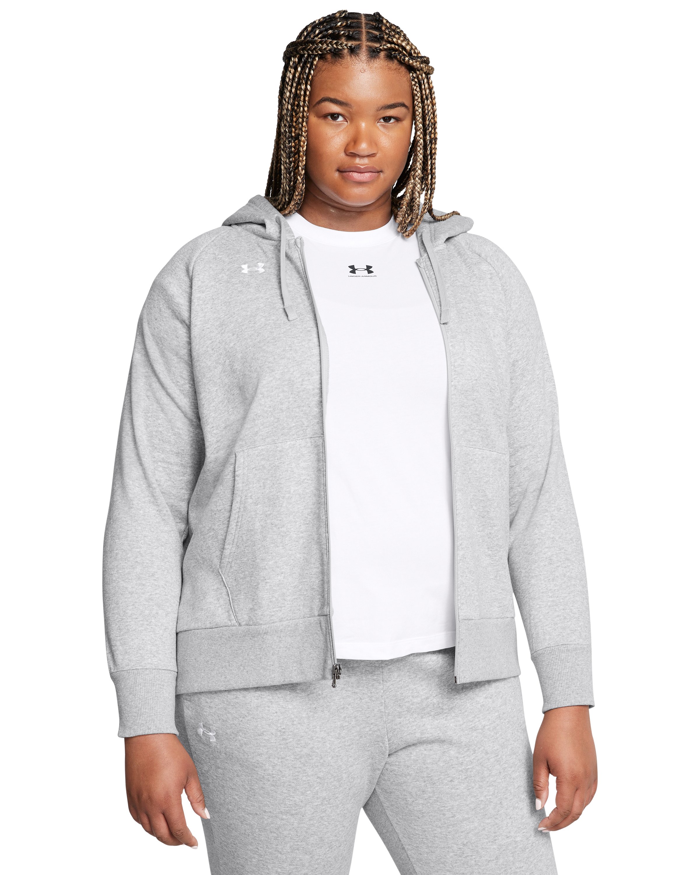 UA Rival Fleece Women's Full-Zip Hoodie 3
