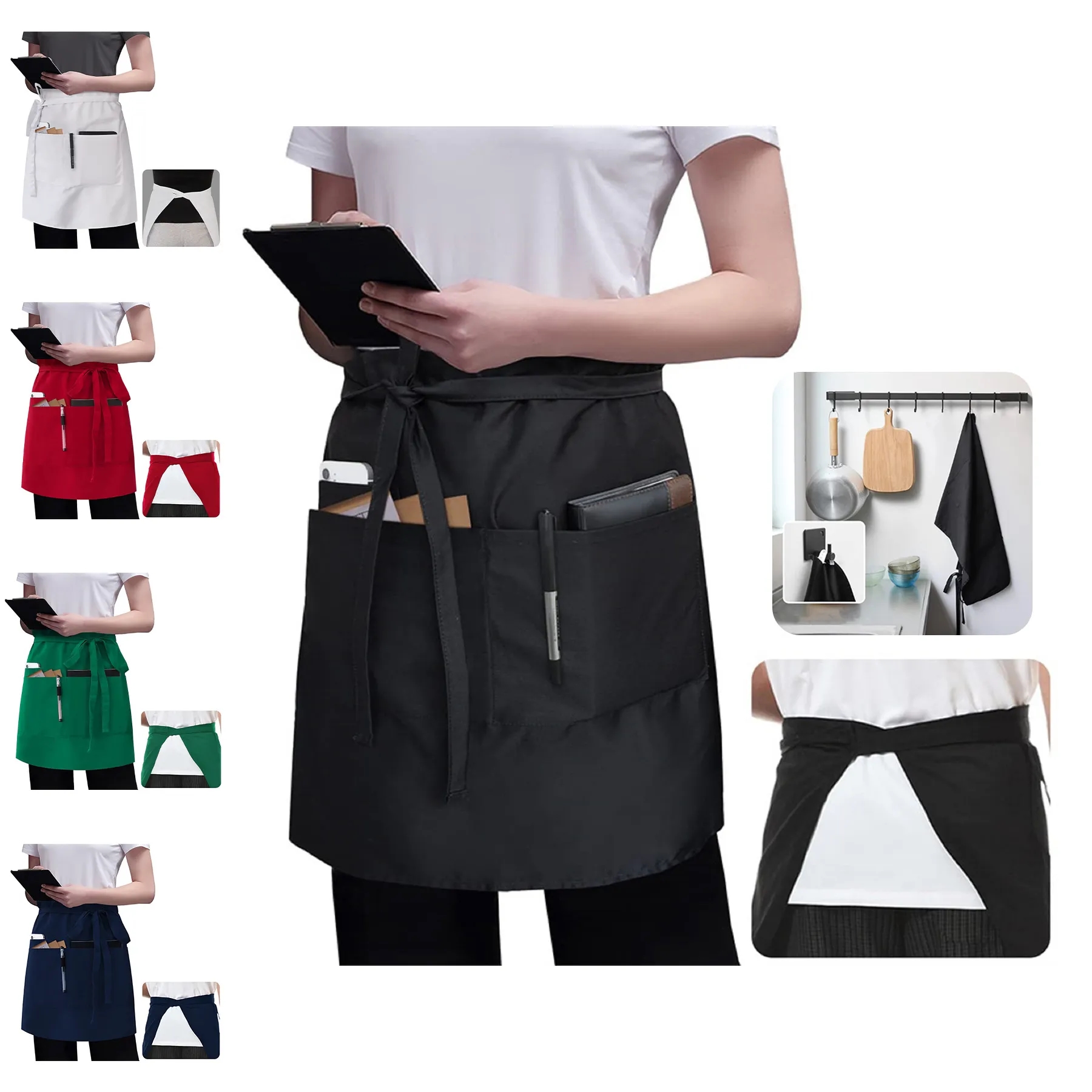 Server Apron with 3 Pockets 18