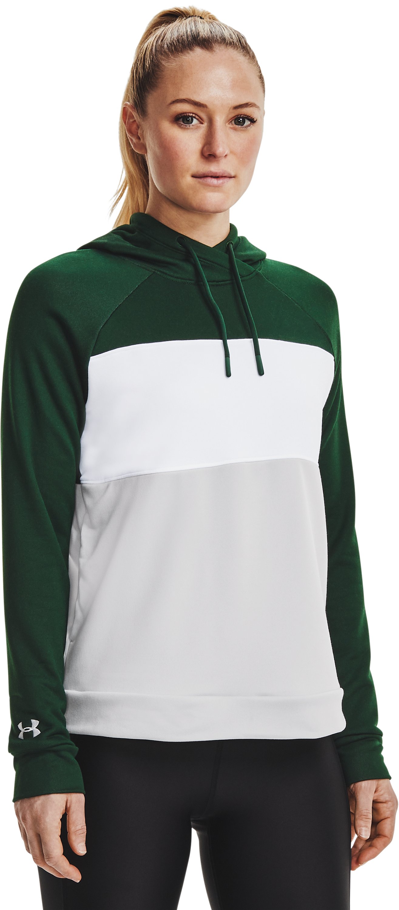 UA Qualifier Fleece Blocked Women's Hoodie 27