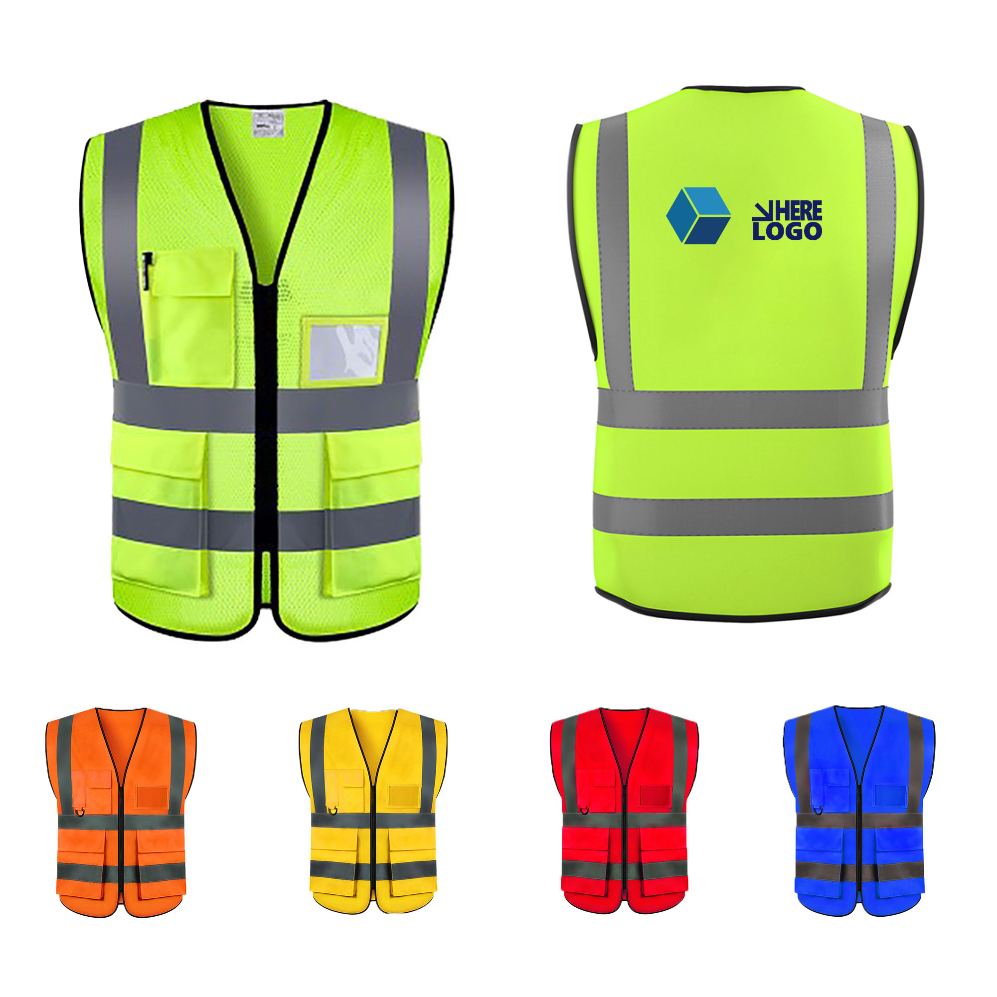 Multi-Pocket Work Reflective Vest 5