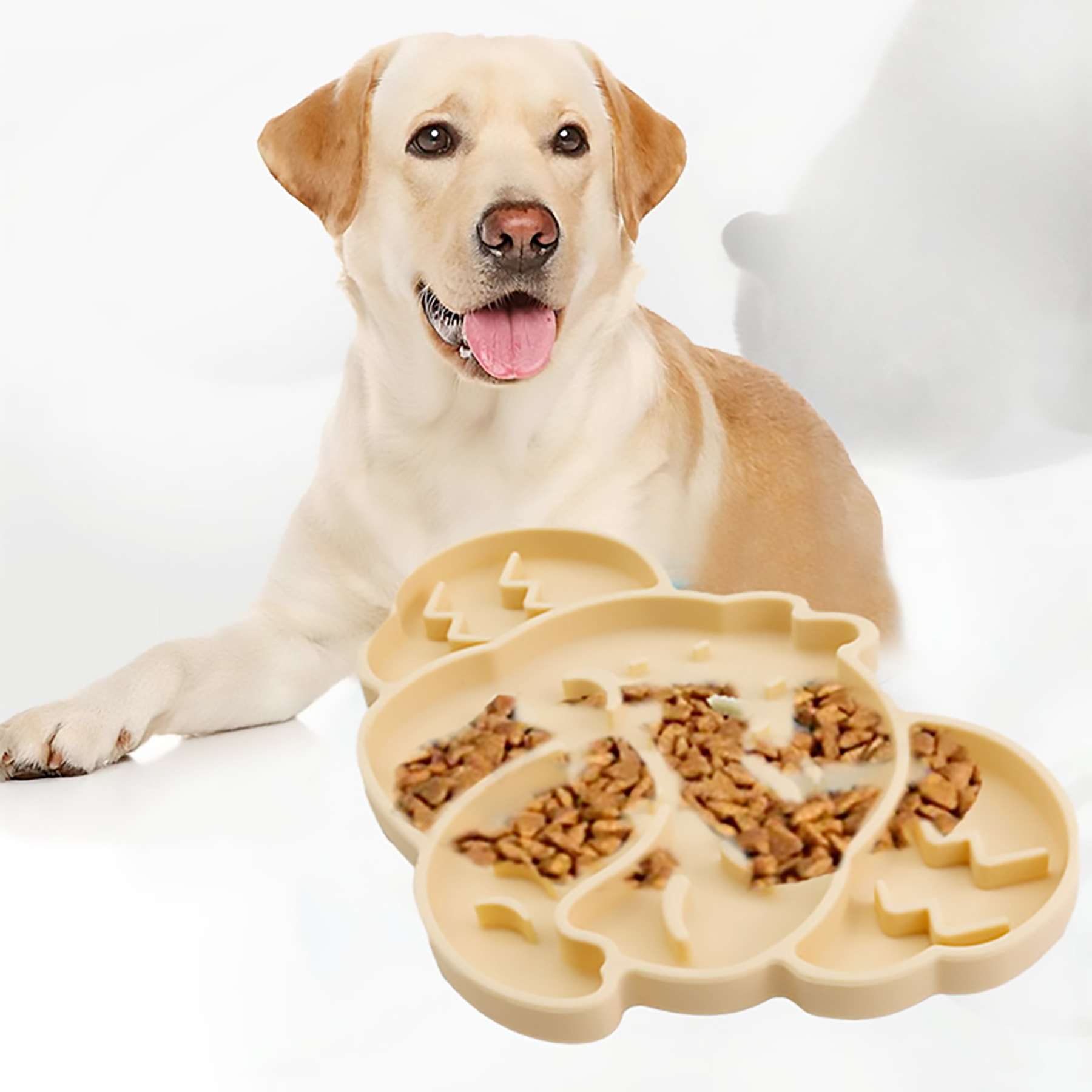 Silicone Pet Slow Food Plate 19