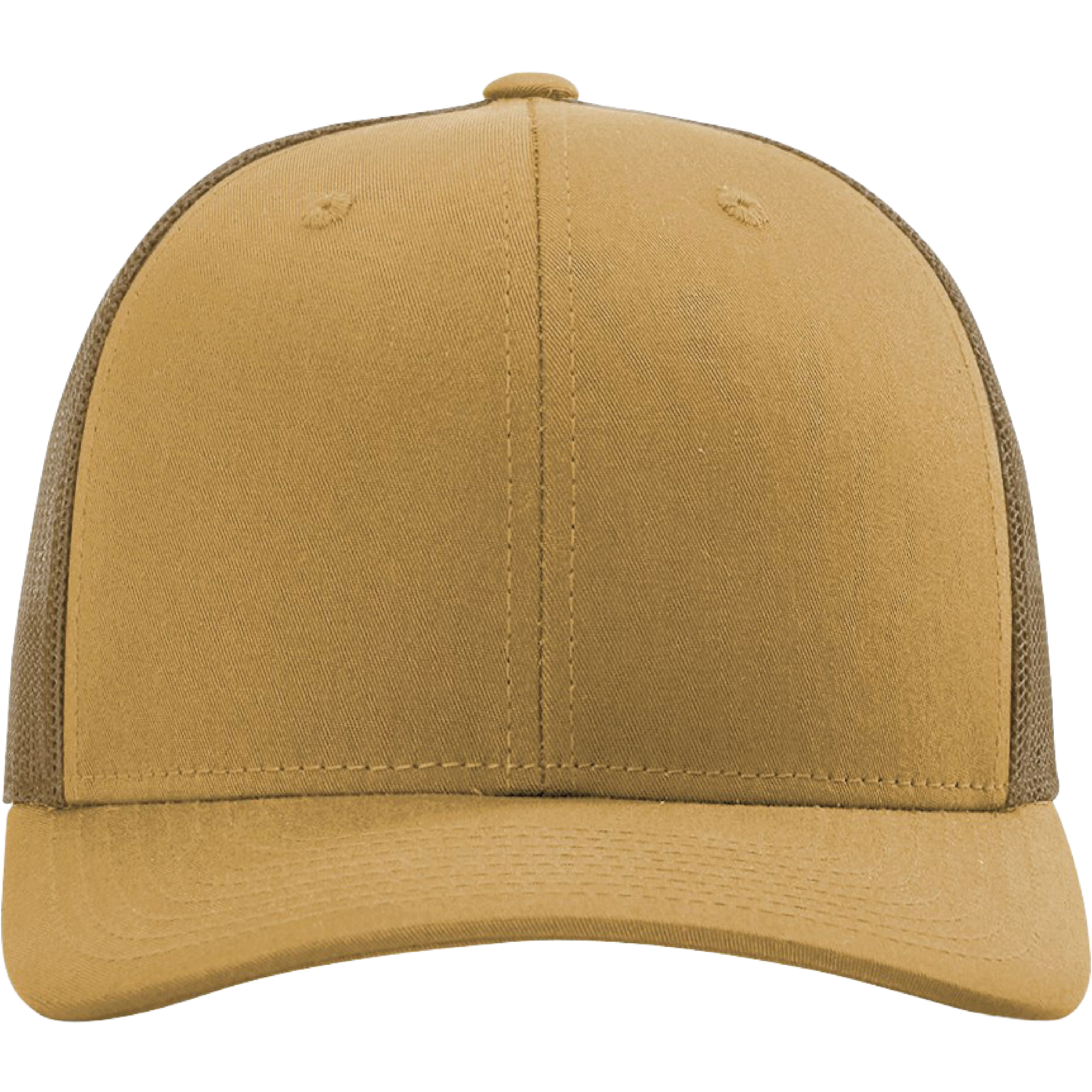 Richardson 112 6-Panel Snapback Trucker Hat w/Leatherette Adhesive Patches or Embroidery 490