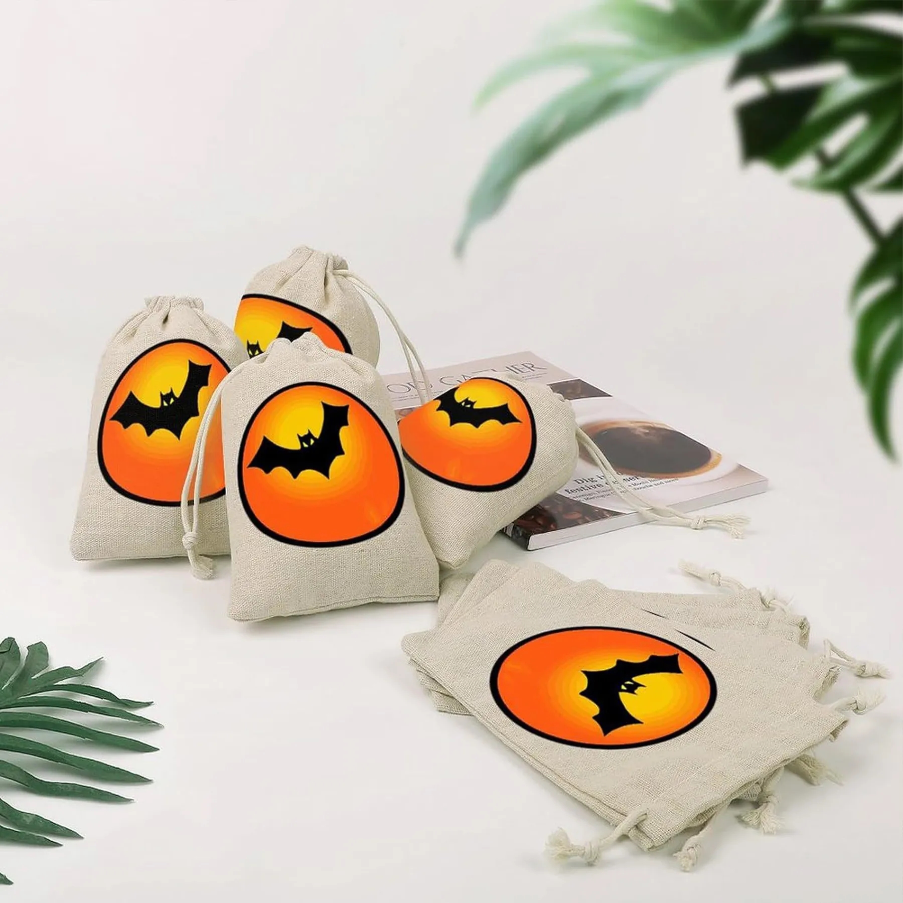 Cotton Halloween Candy Storage Bag 13