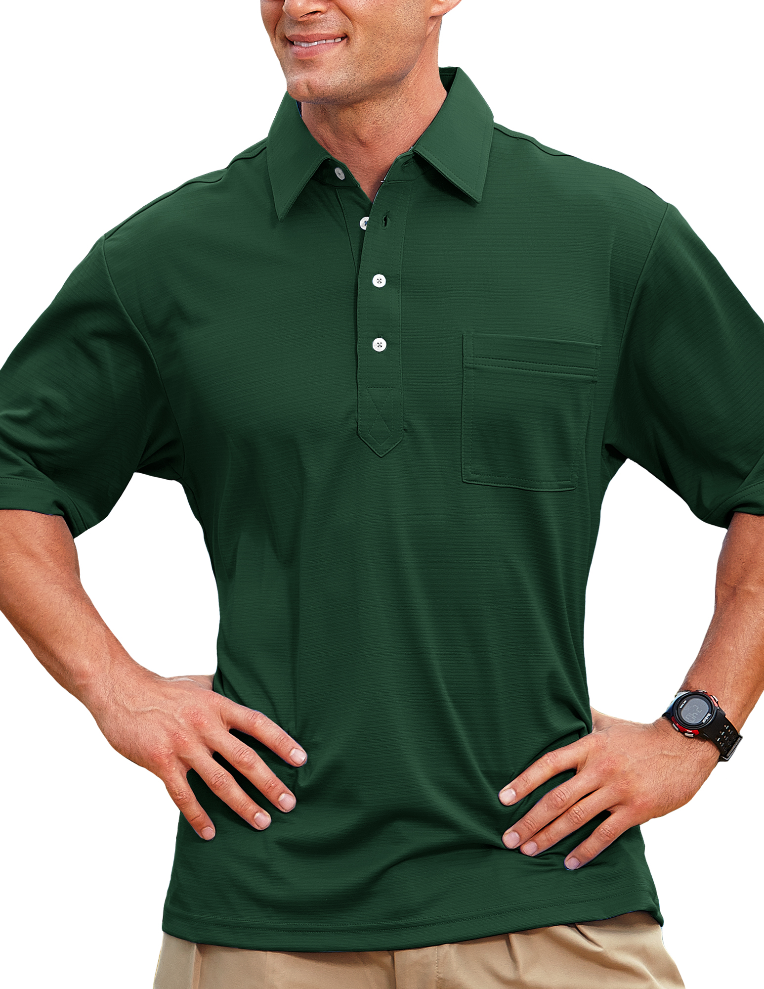 Men's Members Only Ottoman Solid Polo Shirt 16
