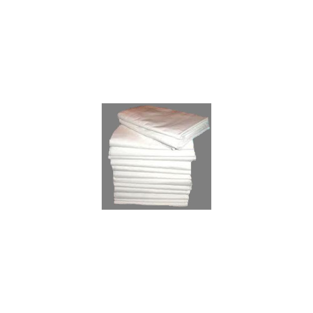 Twin Flat Sheets - 66" x 115" White 3