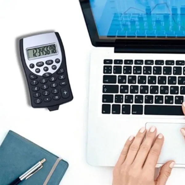Custom 8-Digit Portable Calculator with Wrist Strap — Compact Business Tool 2