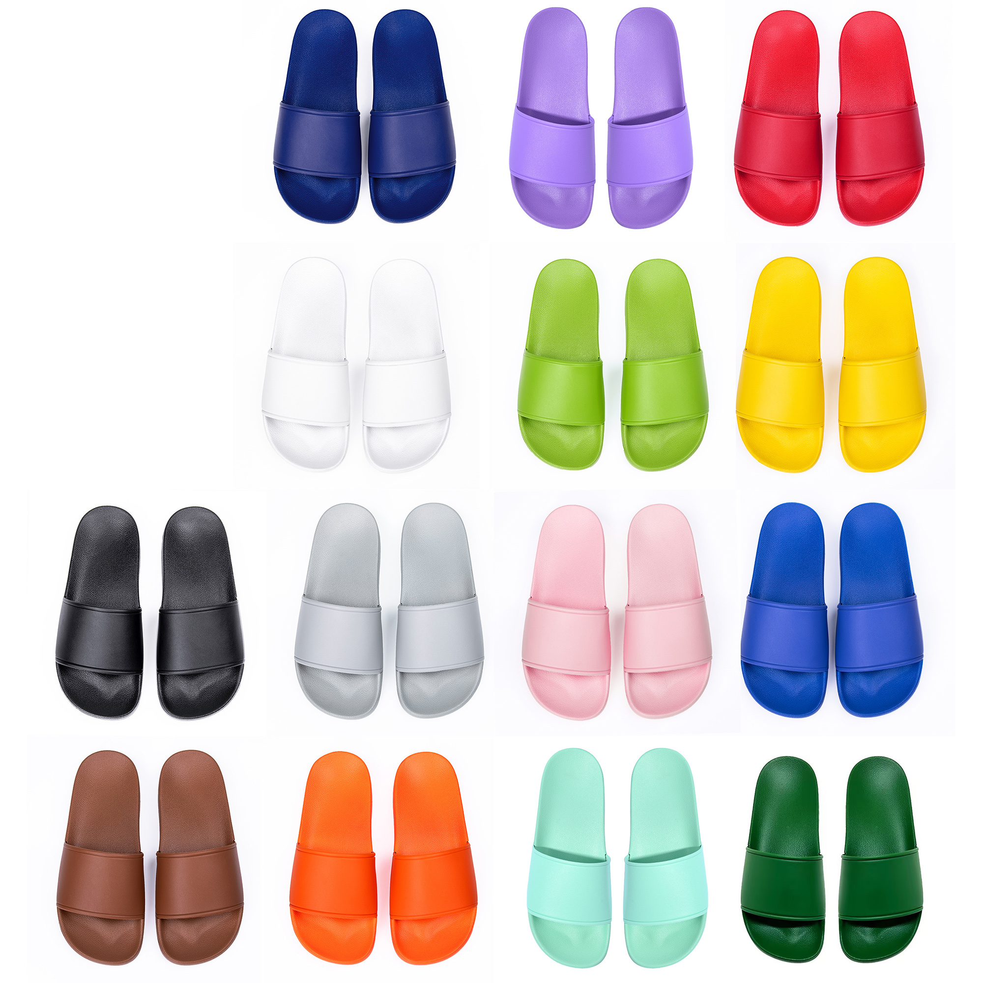 MOQ10 Summer PVC Slippers Non-Slip Size 10 21