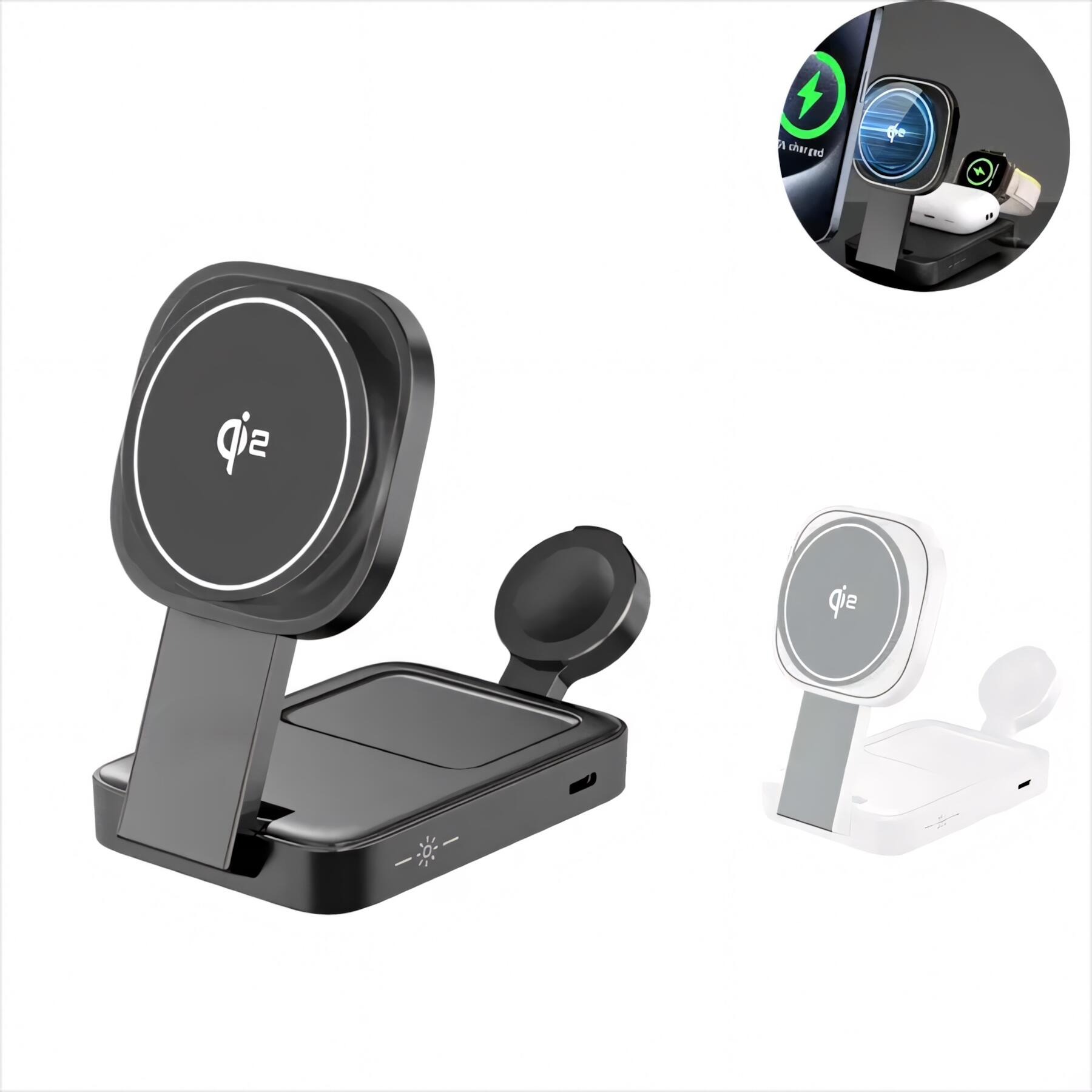 Magnetic 3-in-1 Wireless Charger