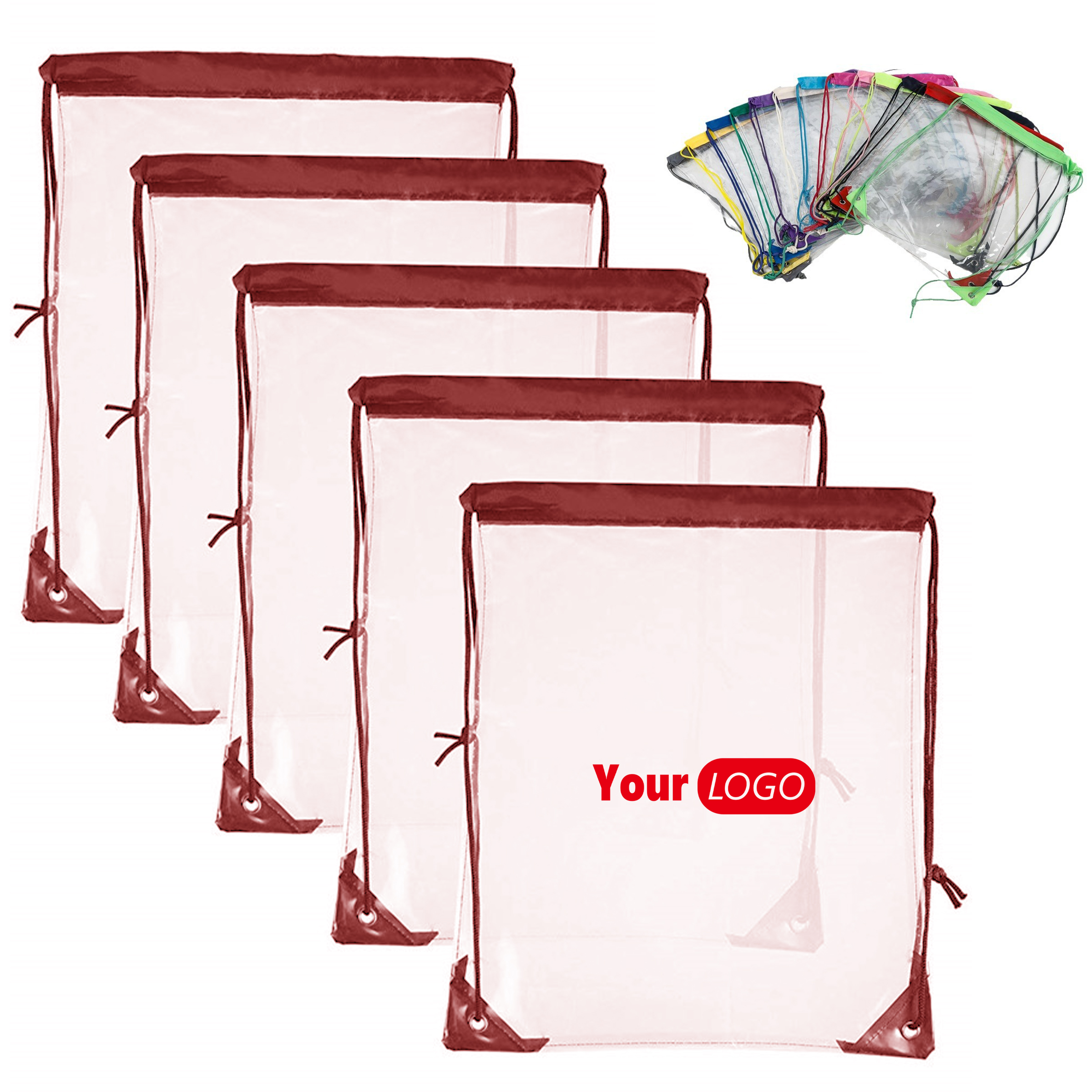 Pvc Clear Drawstring Bag For Stadium And Event Compliance 2