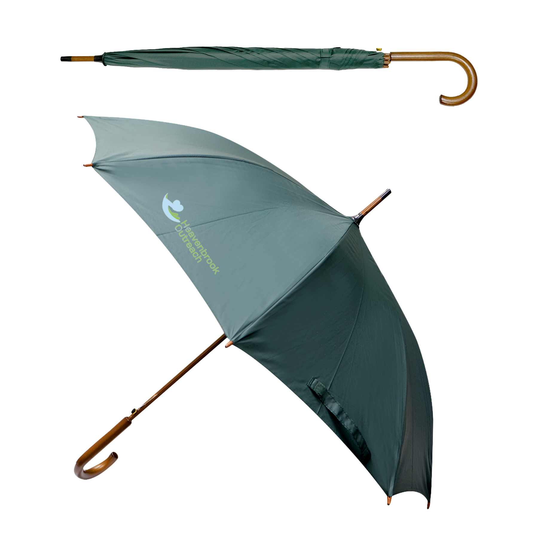 EXECUTIVE UMBRELLA: 48" Arc with Hook Handle 37