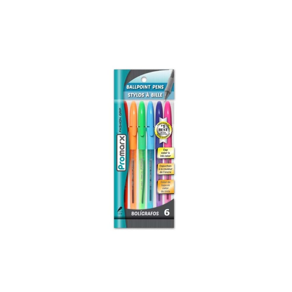 Multicolor Ballpoint Pens - 6 Pack 3