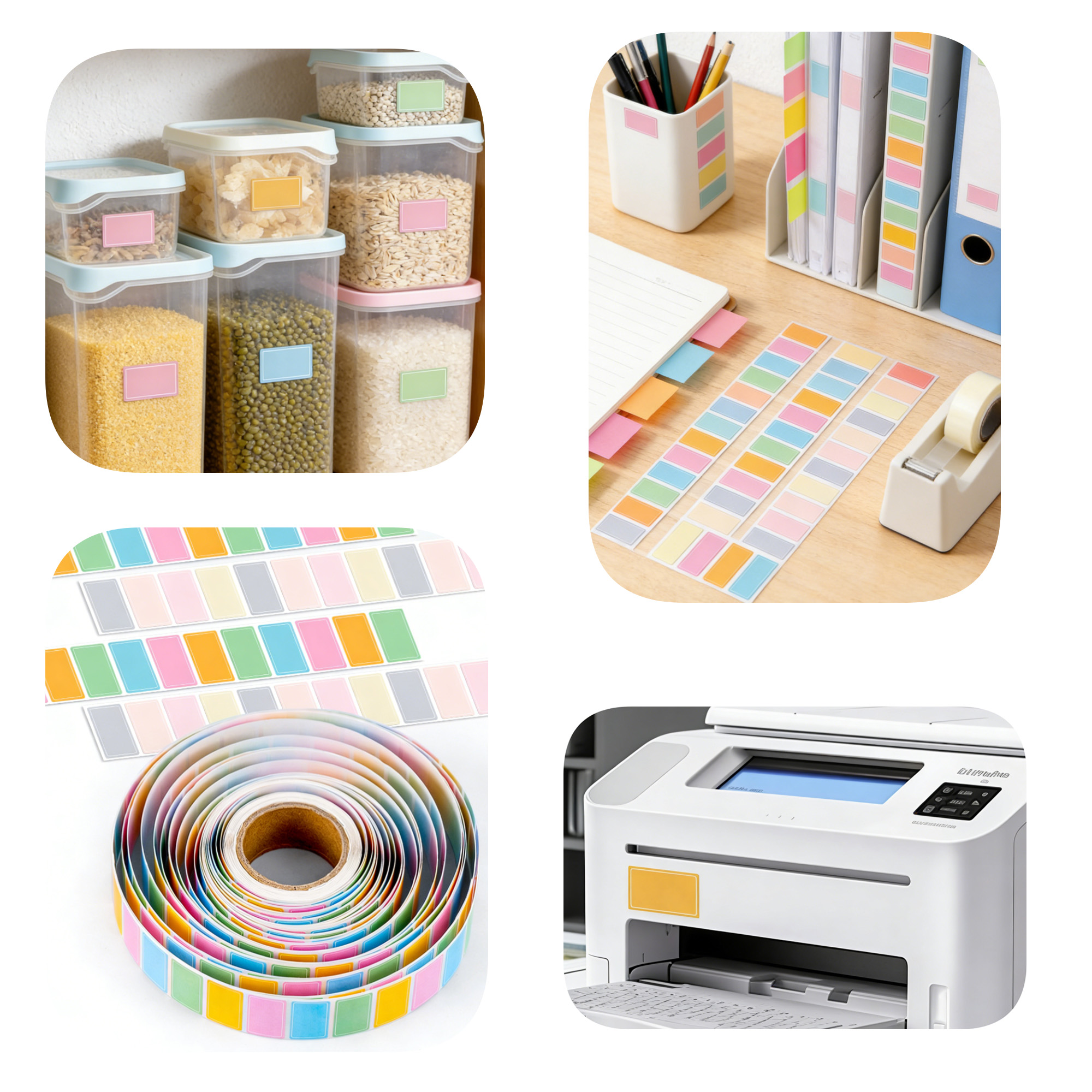 Custom Pattern Self Adhesive Identification Labels