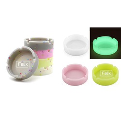 Luminous Silicone Ashtray Round
