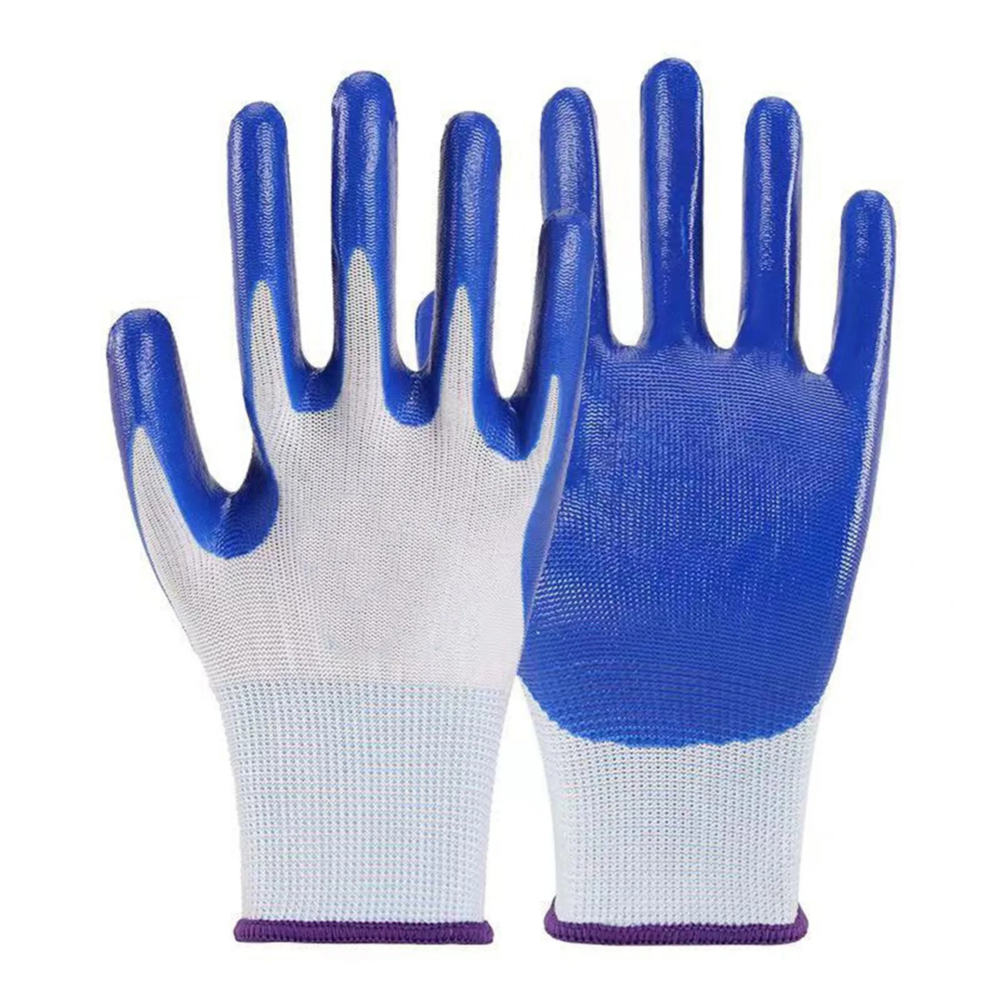 Rubber Coated Knit Nylon Working Gloves 14