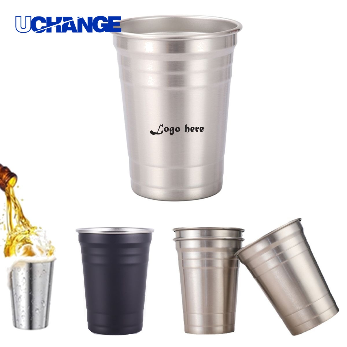 Stackable Durable Stainless Steel Cup Tumbler Container