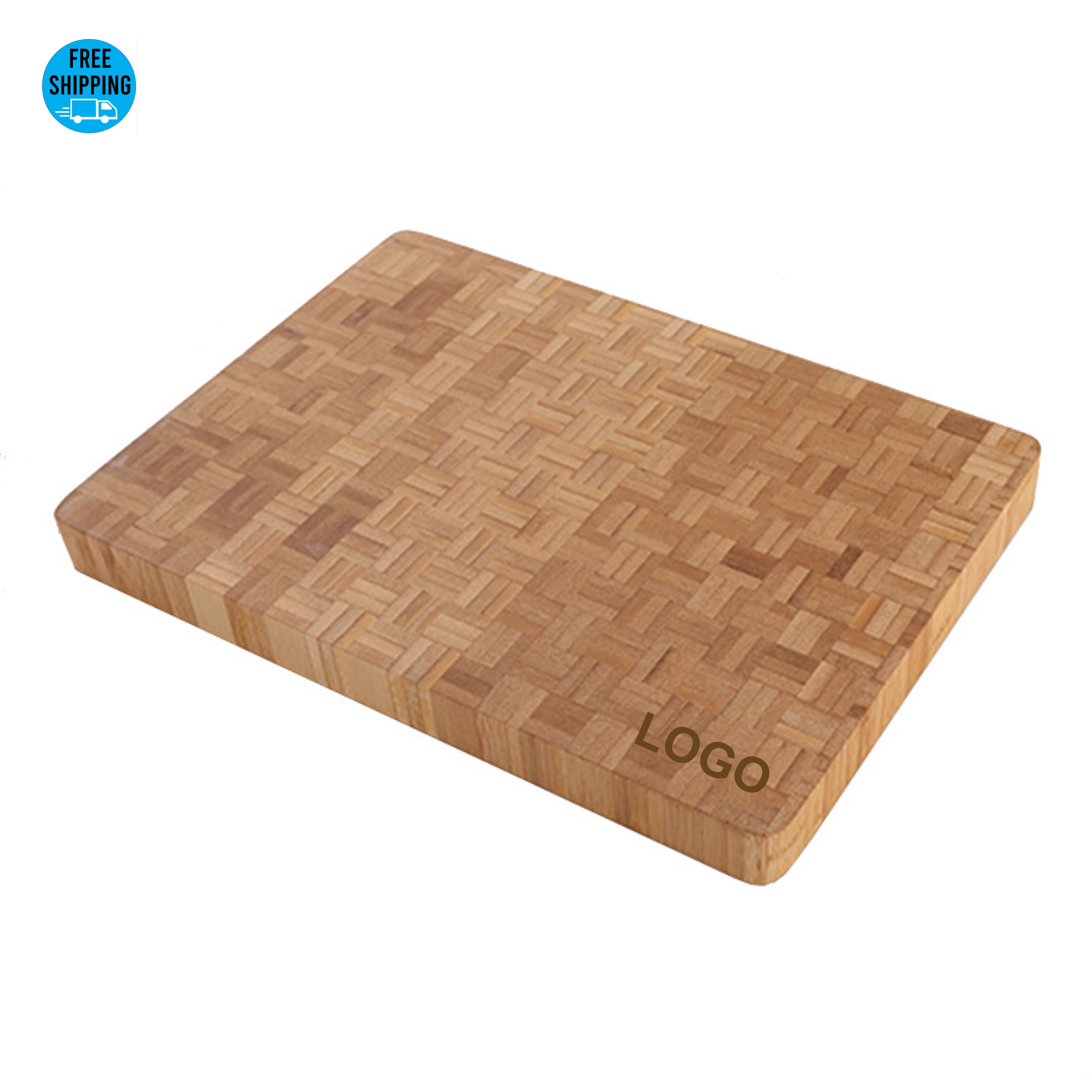 Mosaic Pattern Bamboo Cutting Board 14" - OCEAN